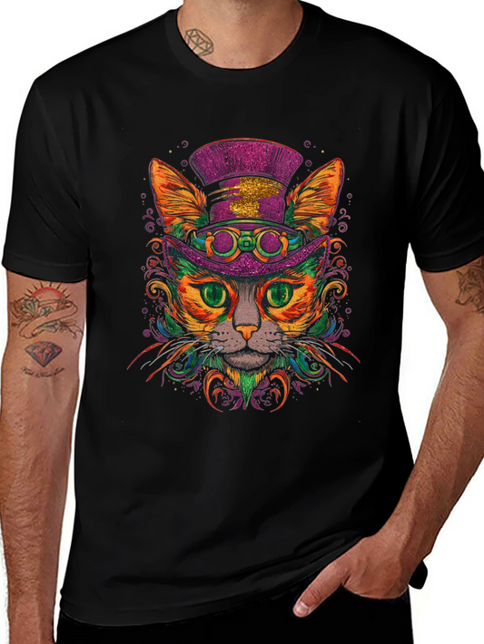 Steampunk Cat Graphic Tee