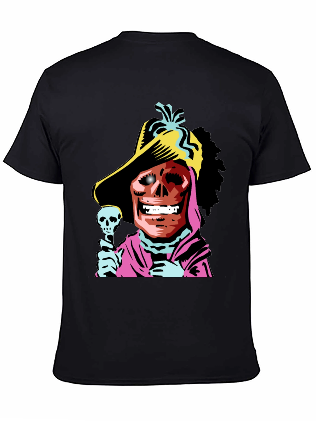 Skull Pirate Graphic Tee - Black