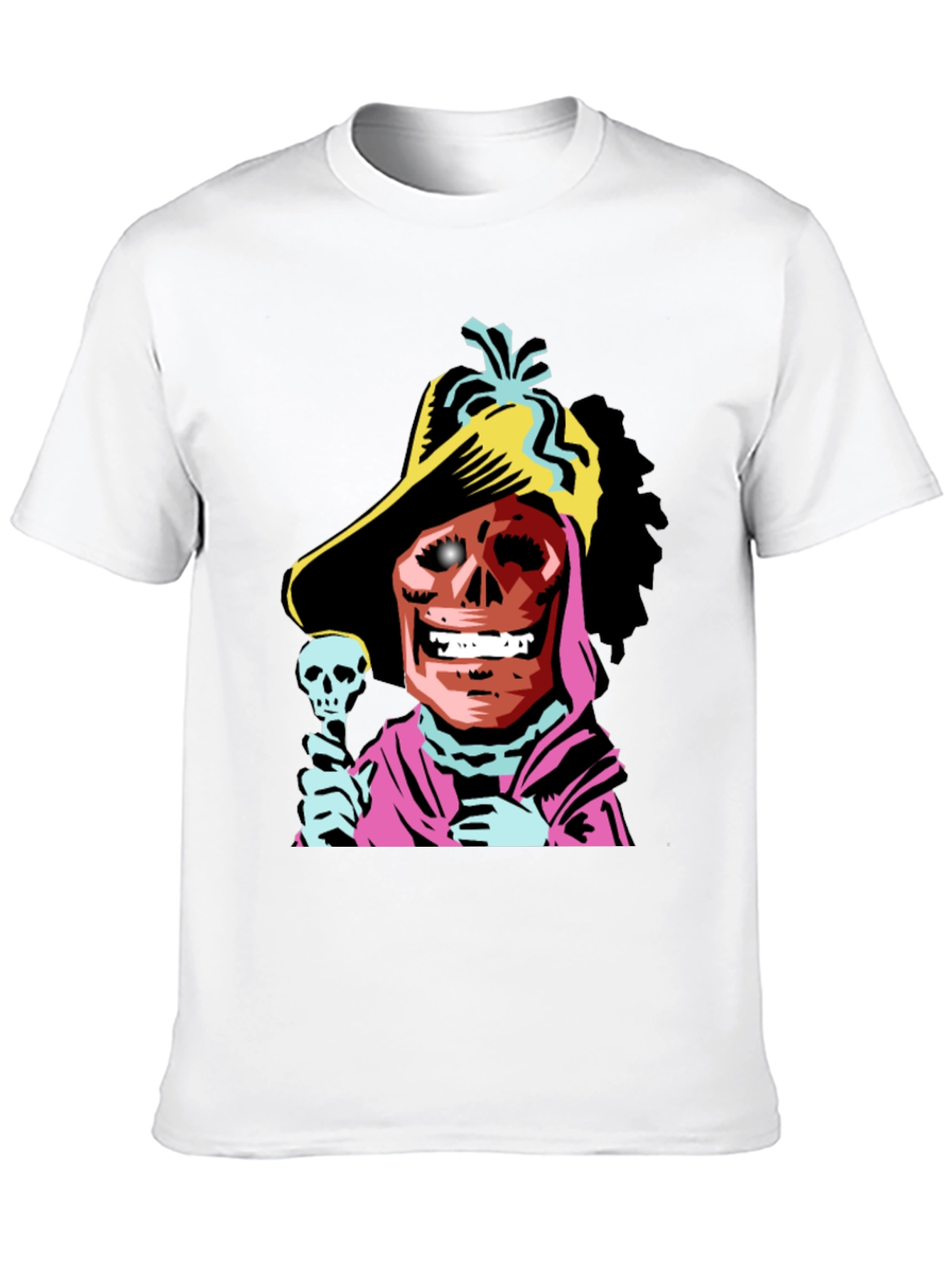 Skull Pirate Graphic Tee - Black