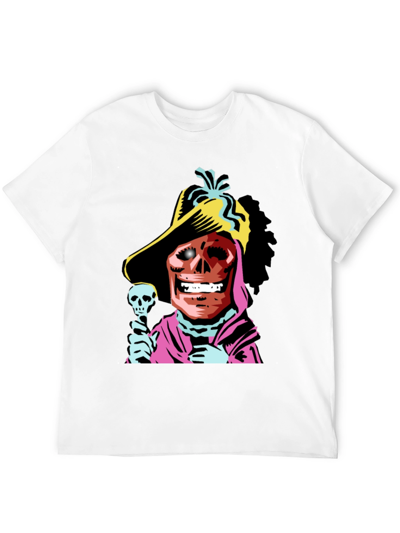 Skull Pirate Graphic Tee - Black