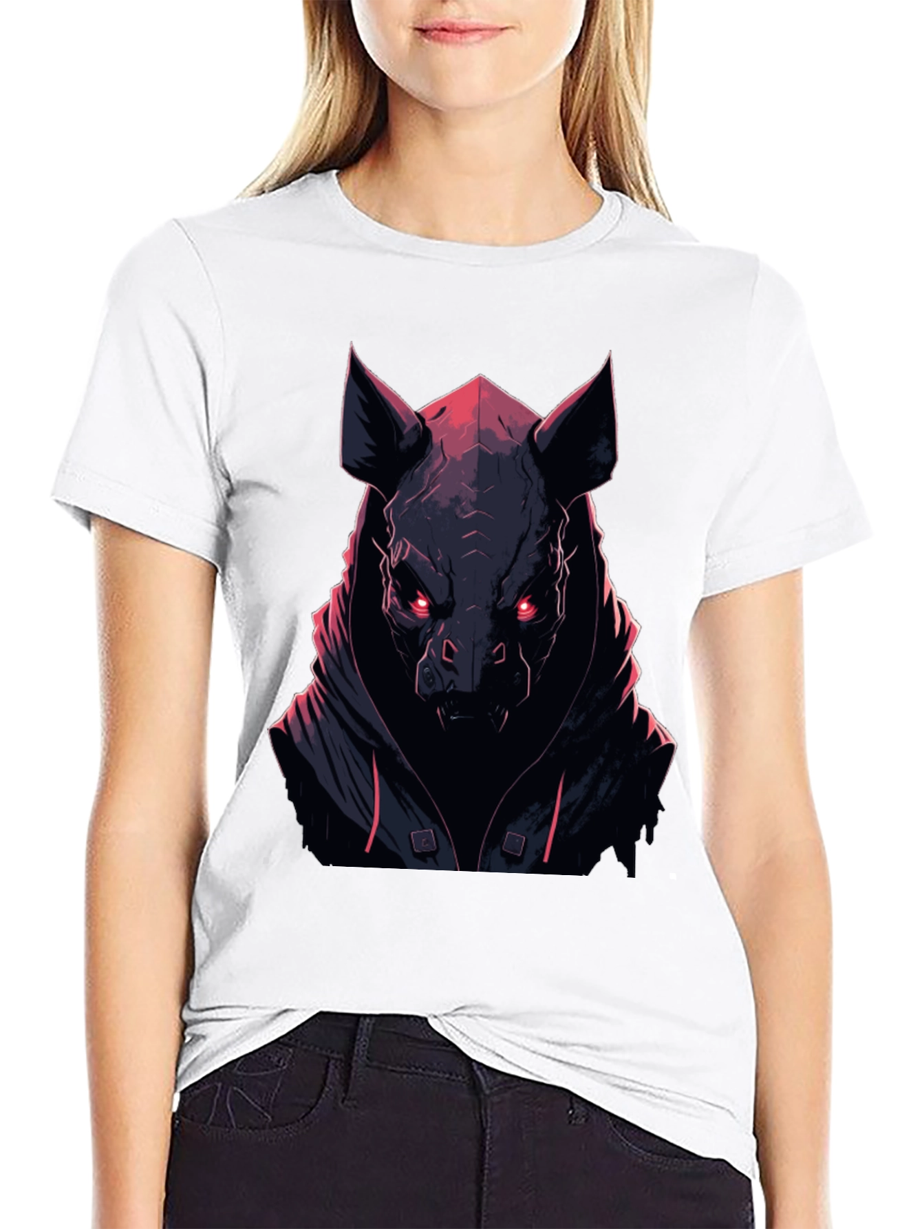 Cyberpunk Boar Graphic T-Shirt