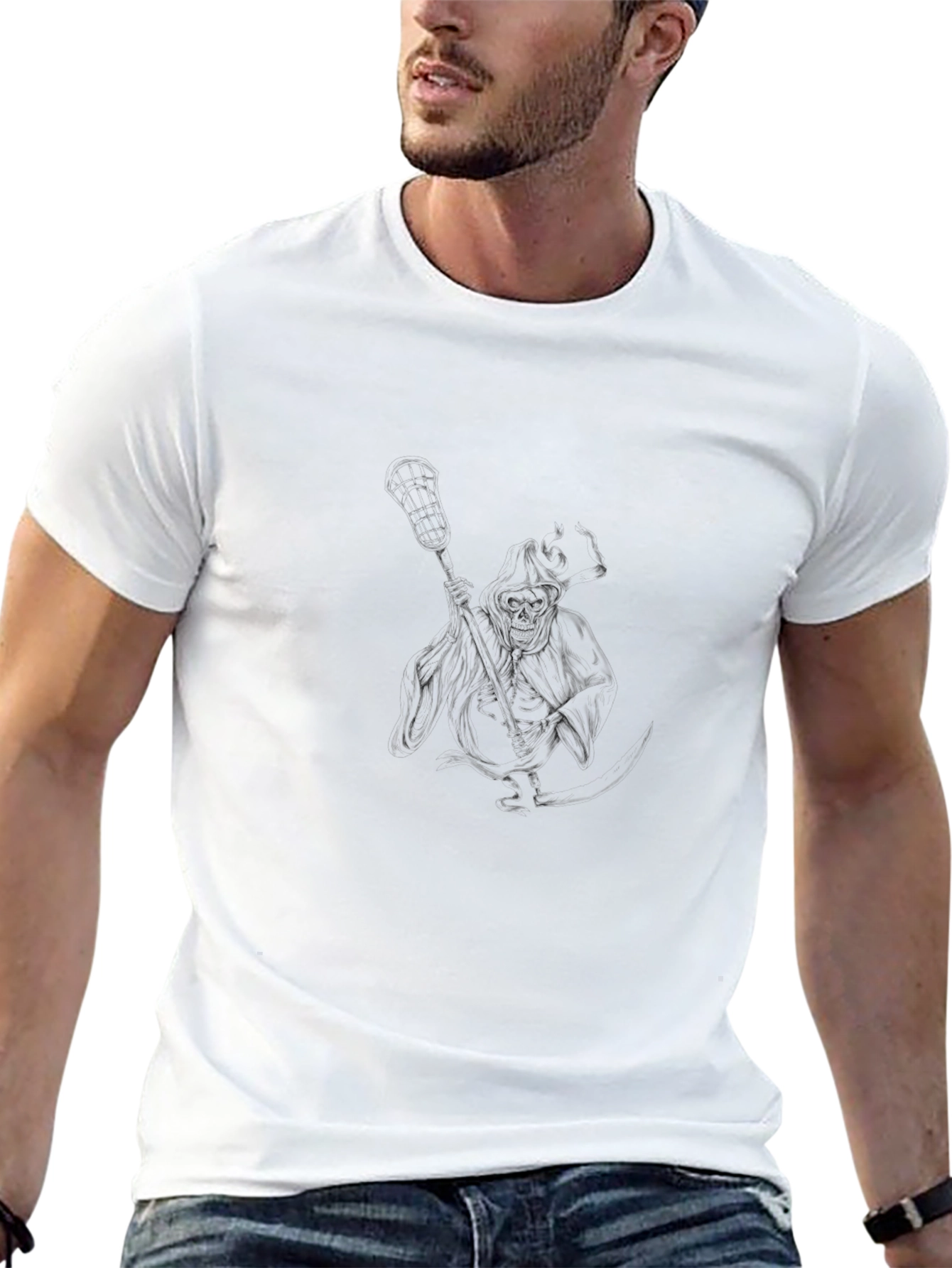 Mens Black Graphic T-Shirt - Unique Design