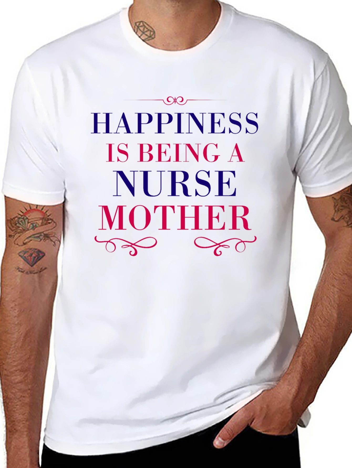 Happiness is Being a Nurse Mother T-Shirt