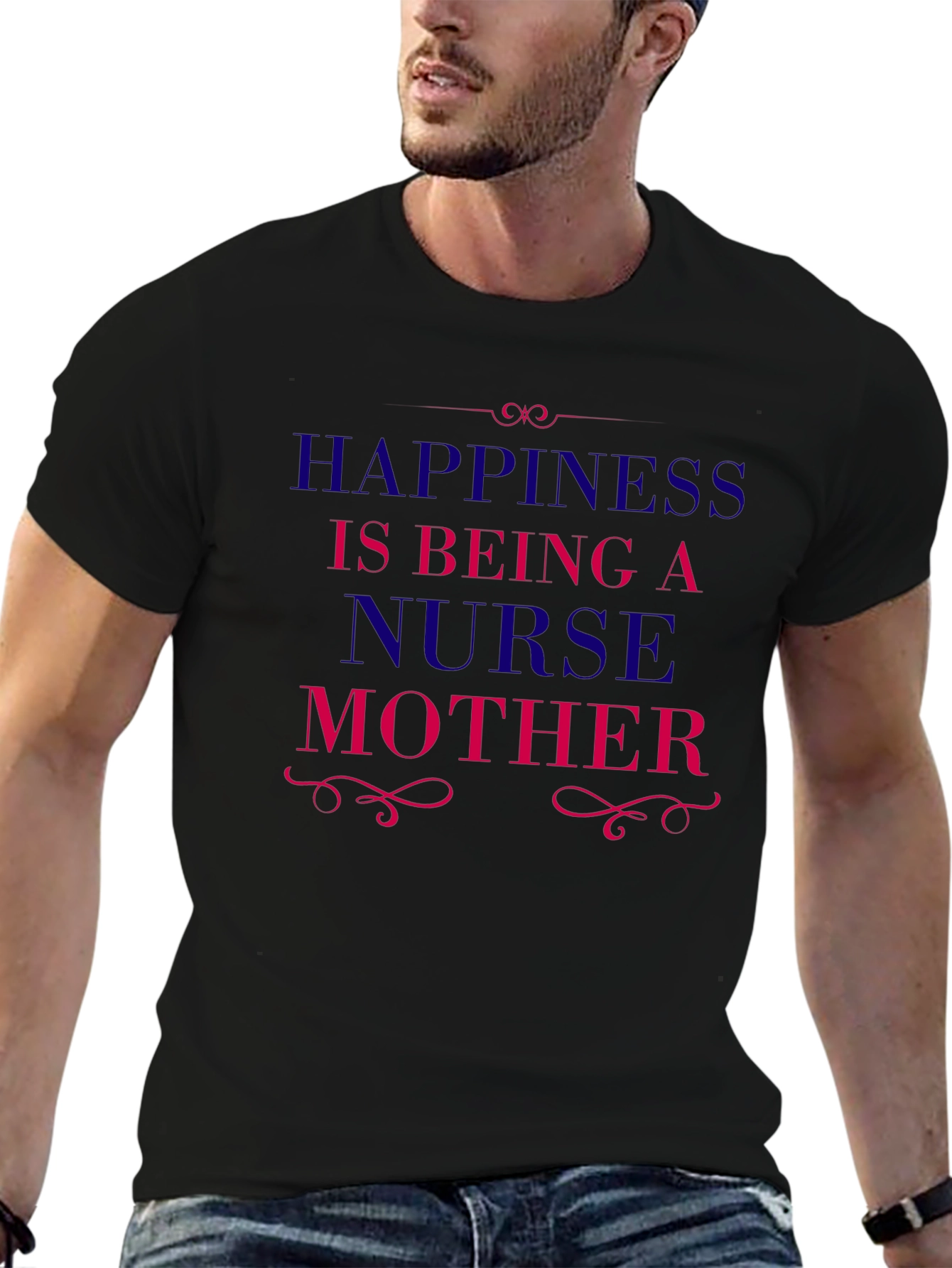 Happiness is Being a Nurse Mother T-Shirt