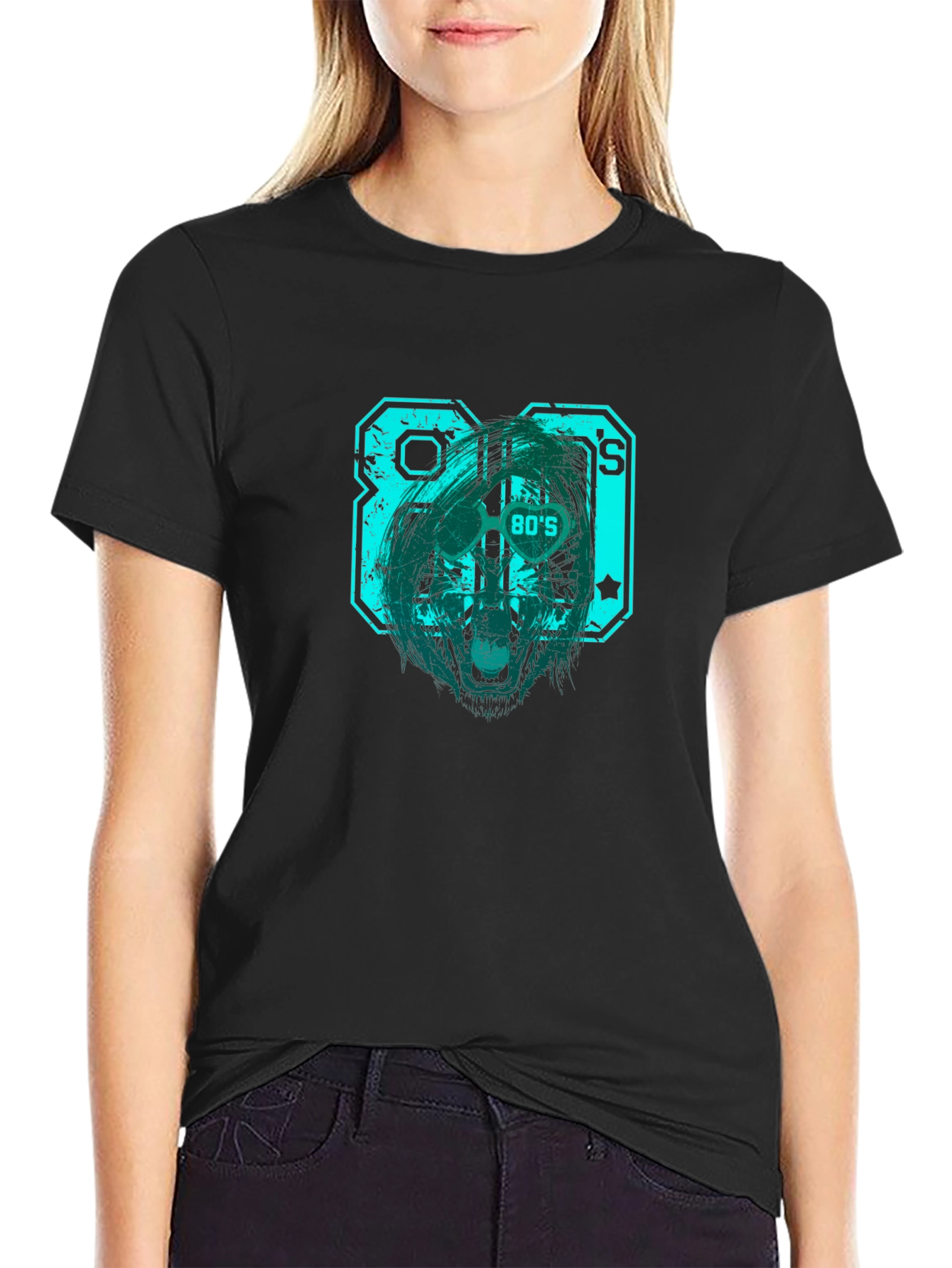Retro 80s Graphic Print Tee