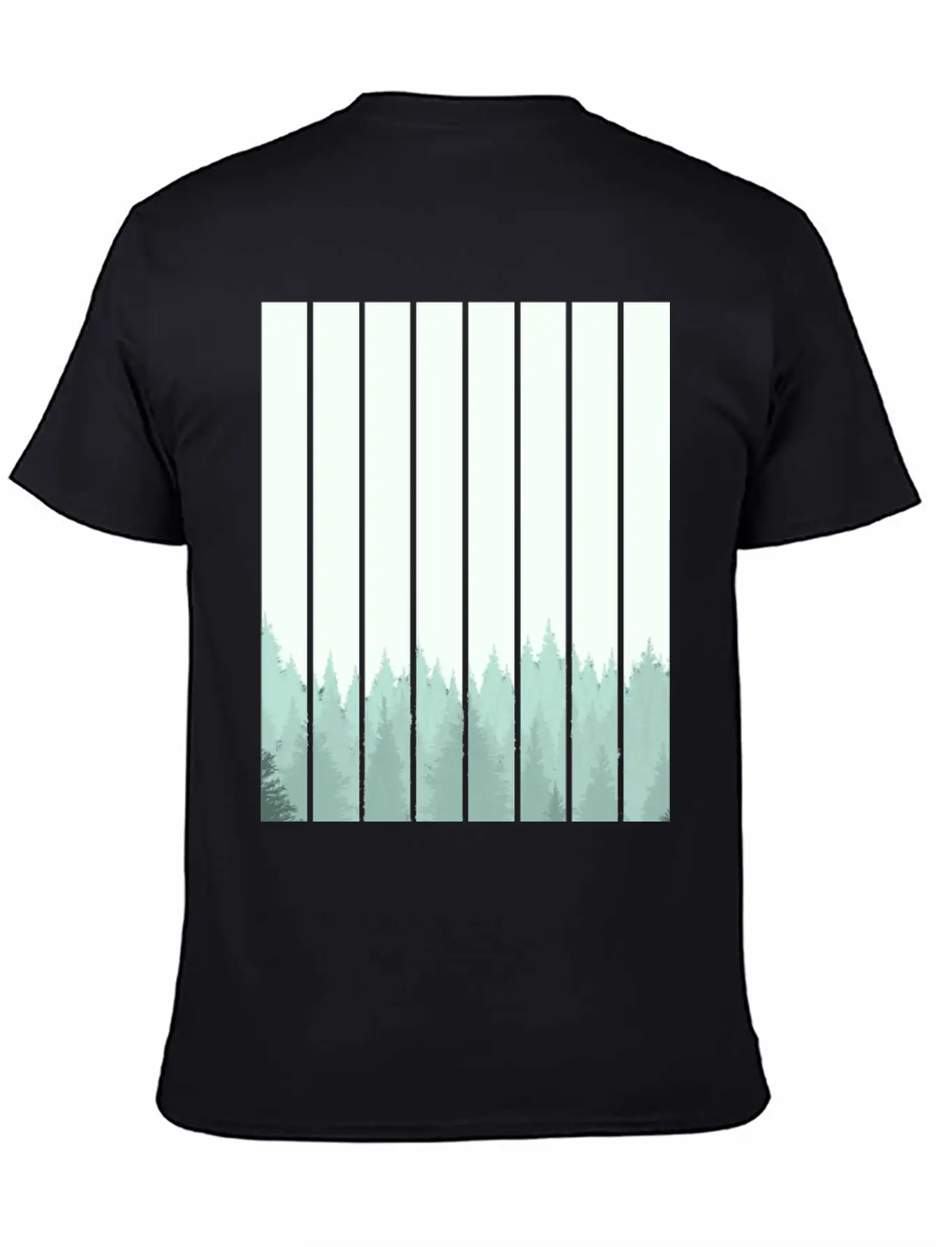 Forest Illustration Artwork Unisex Casual T-Shirt – Clean Design For Daily Comfort