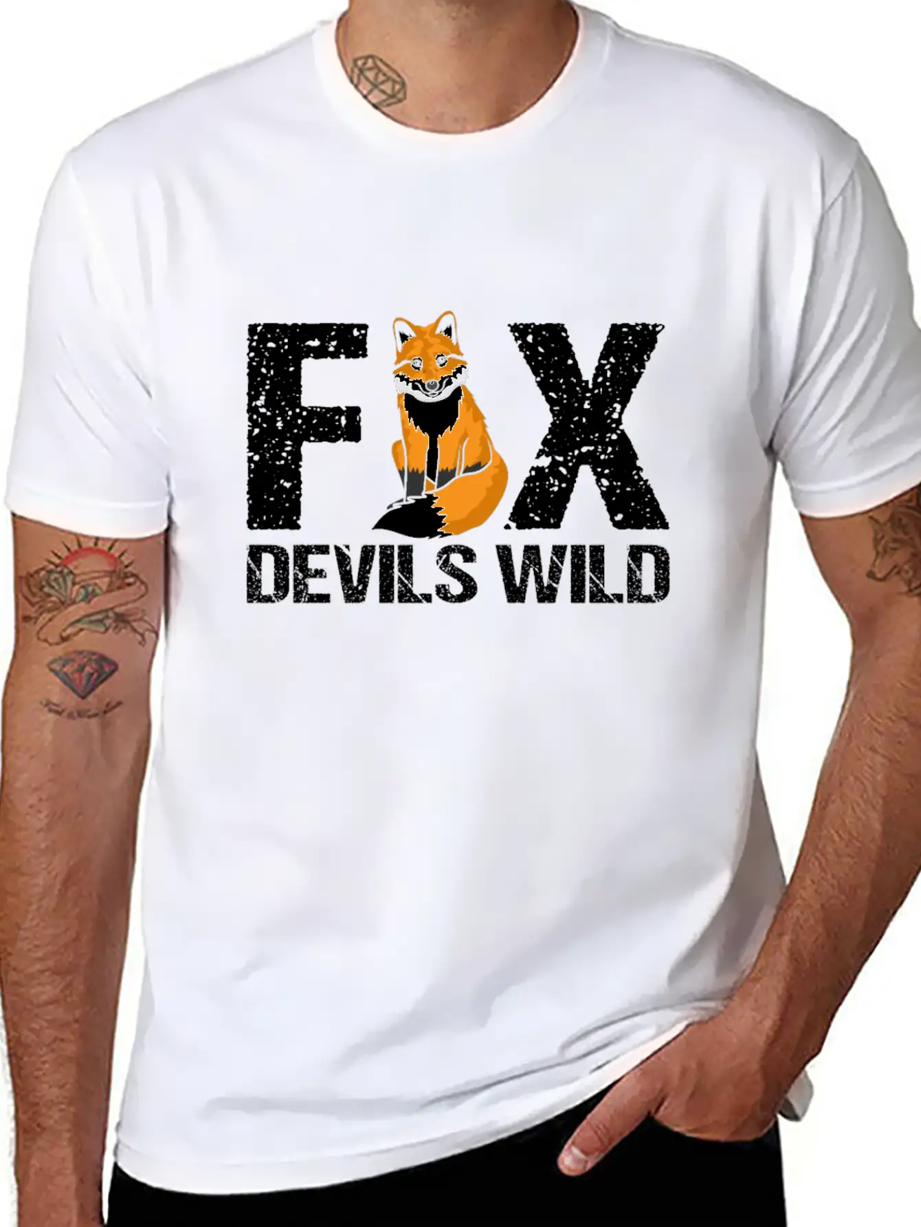 Fox Foxes Funny Animal Gift Gift Idea Unisex Casual T-Shirt – Clean Design For Daily Comfort