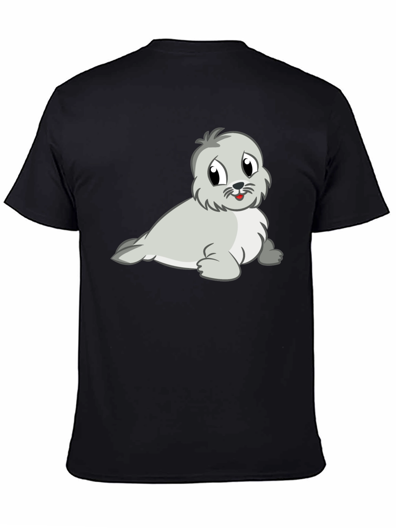 Cute Seal Graphic Tee - Soft Cotton Blend