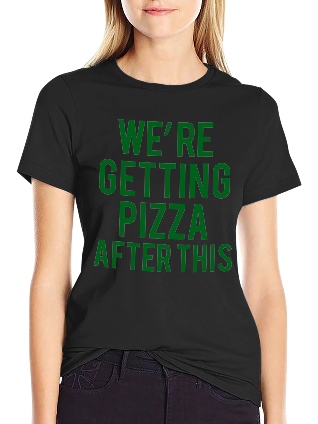 Pizza After This Black T-Shirt