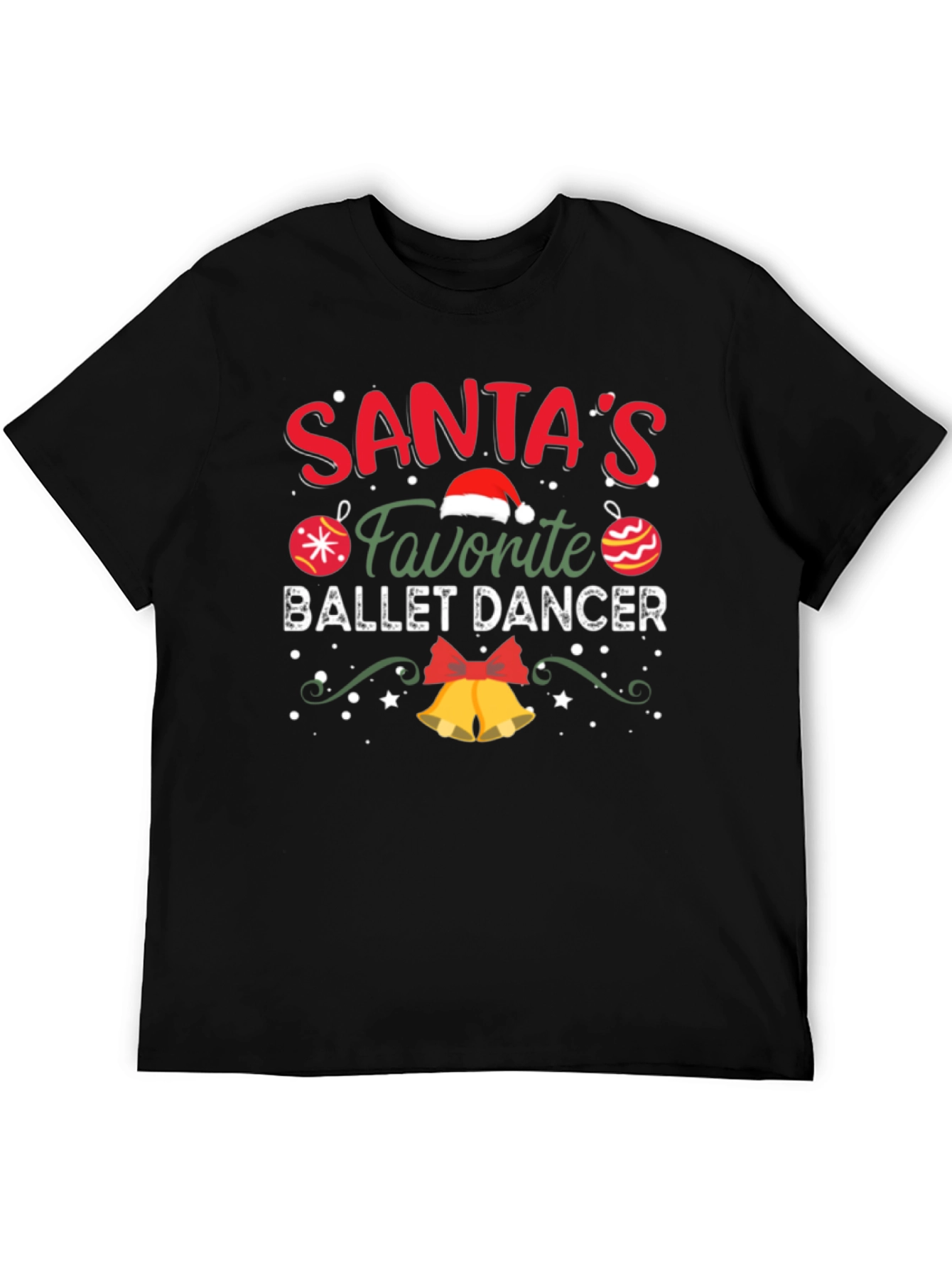 Santas Favorite Ballet Dancer Christmas T-Shirt