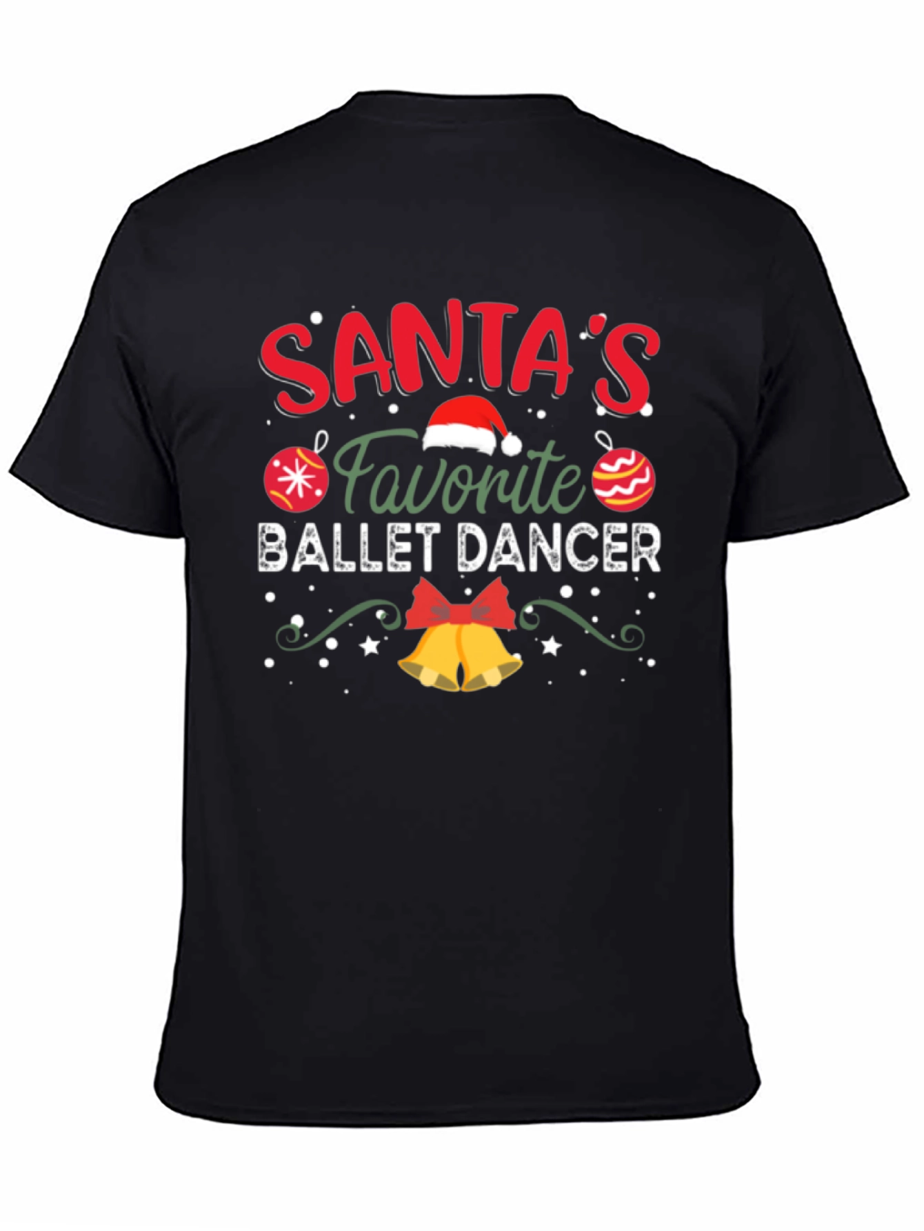 Santas Favorite Ballet Dancer Christmas T-Shirt