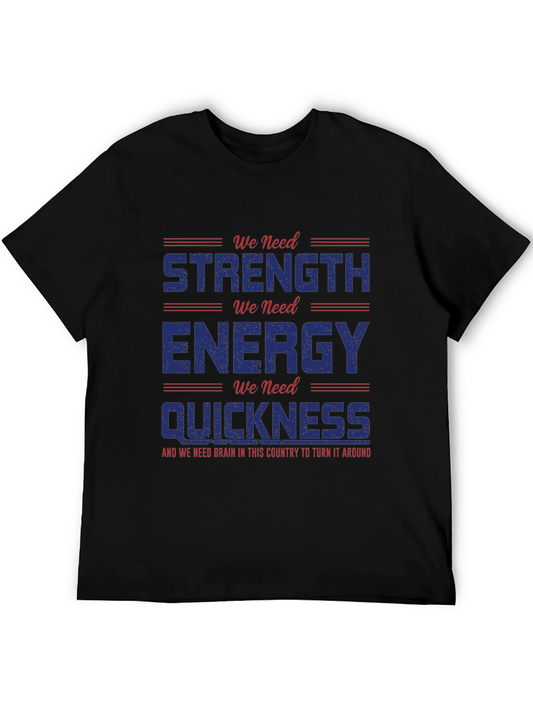 Strength Energy Quickness Graphic Tee