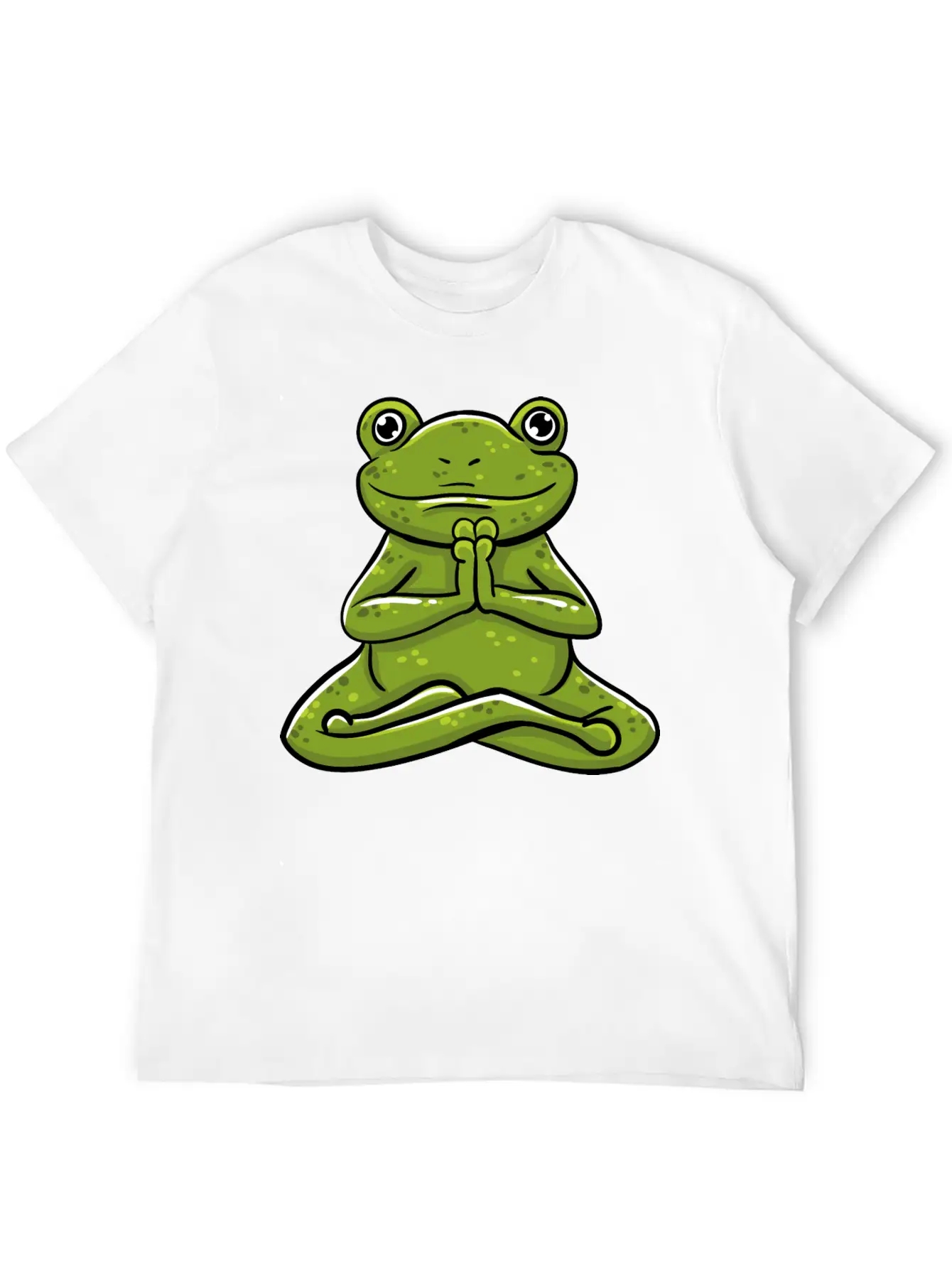 Frog Meditating Unisex Casual T-Shirt – Clean Design For Daily Comfort