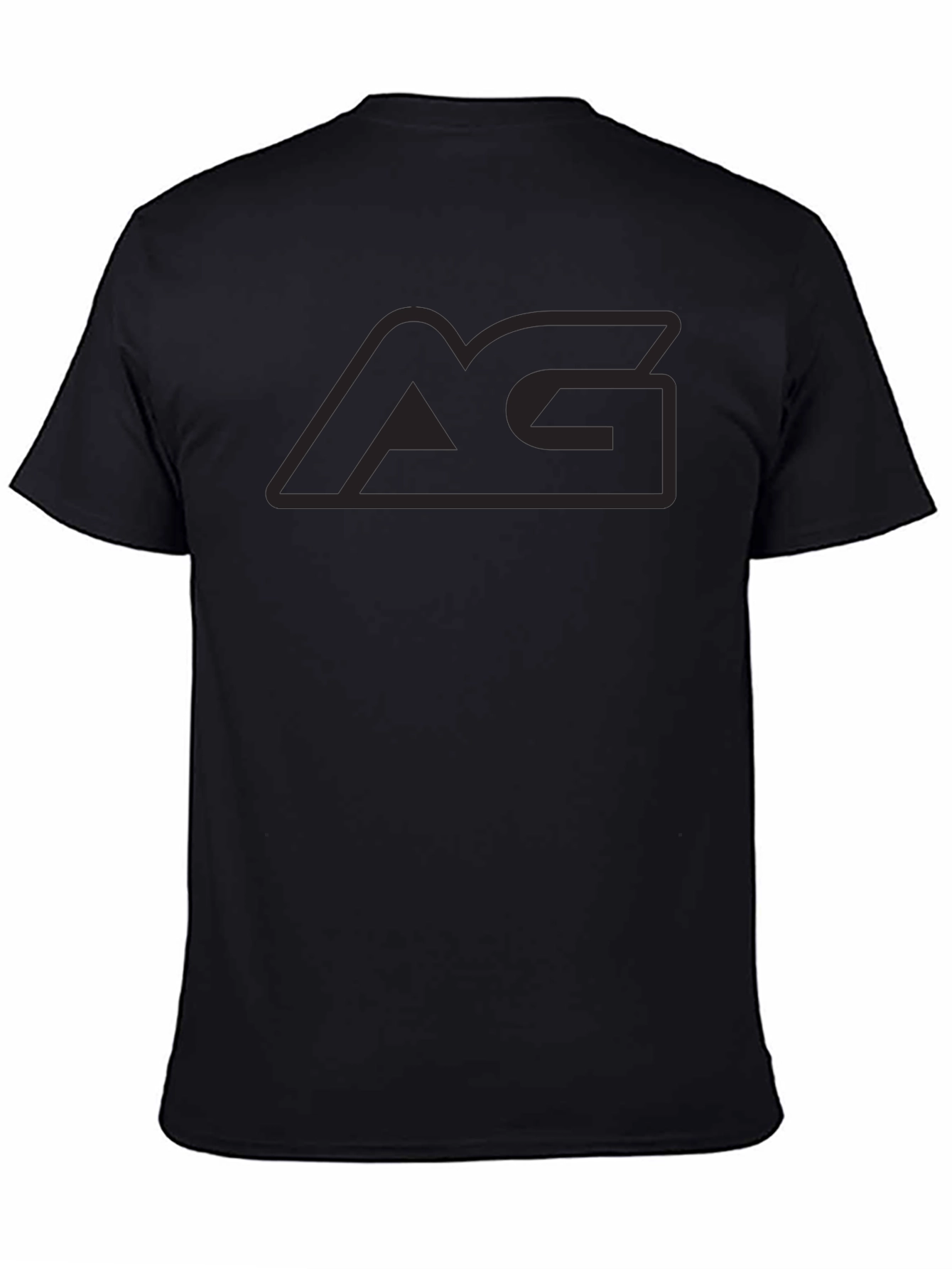 Mens Black Graphic Tee - AG Logo