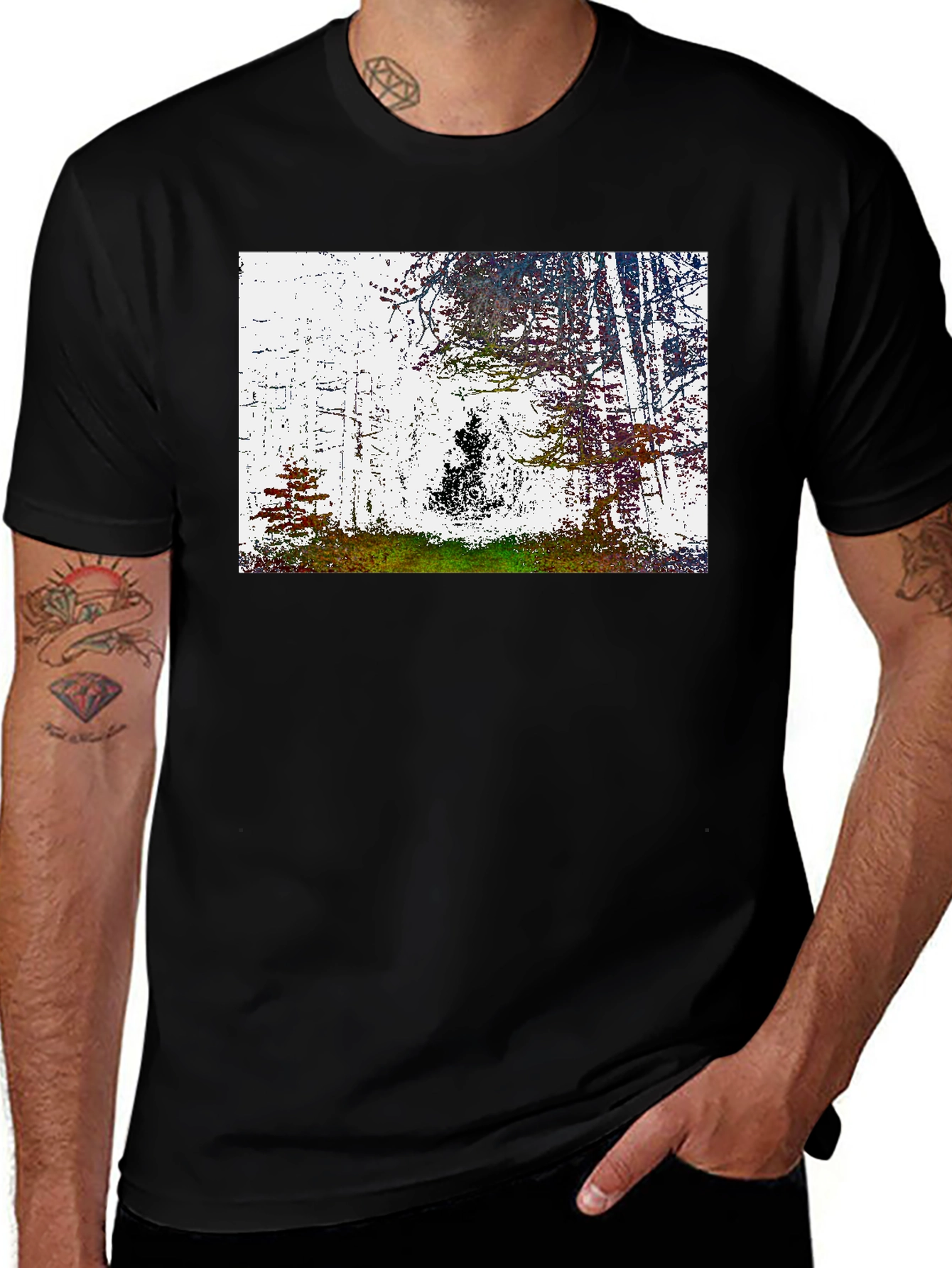 Abstract Forest Graphic Tee