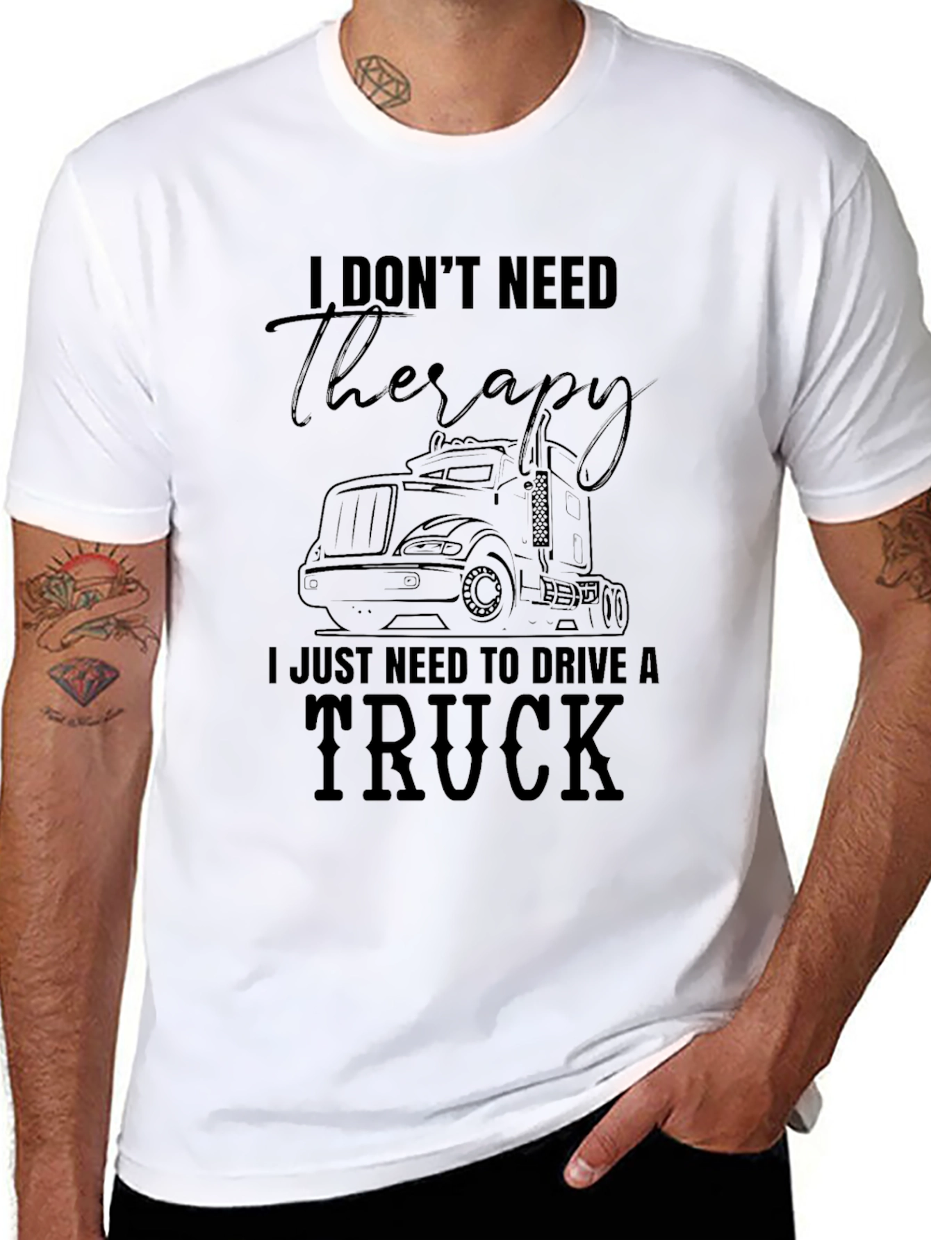 Truck Driver Therapy T-Shirt