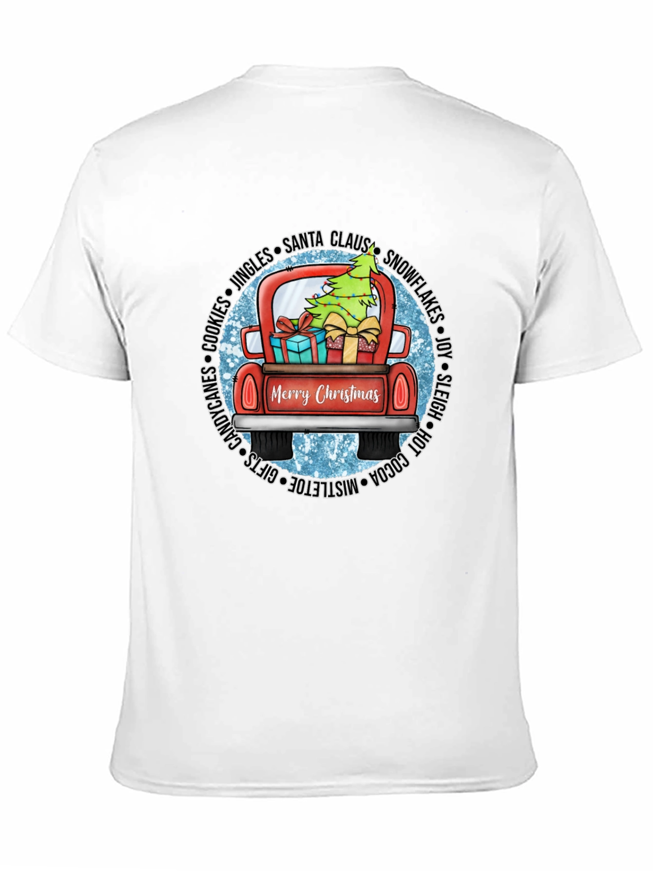 Festive Christmas Truck Graphic Tee - Holiday Cheer