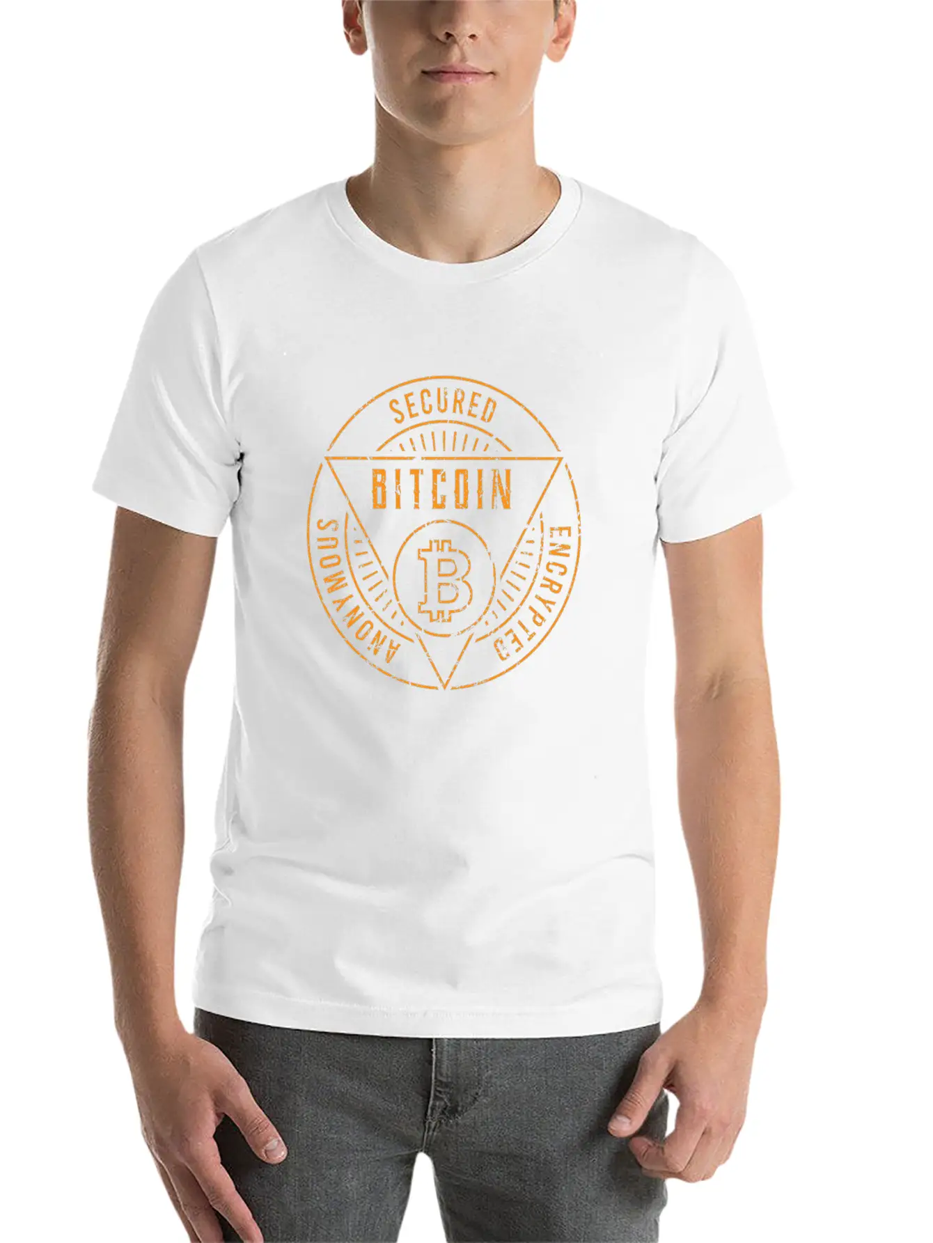 Funny Gift Bitcoin Crypto JUST Shirt Unisex Casual T-Shirt – Clean Design For Daily Comfort