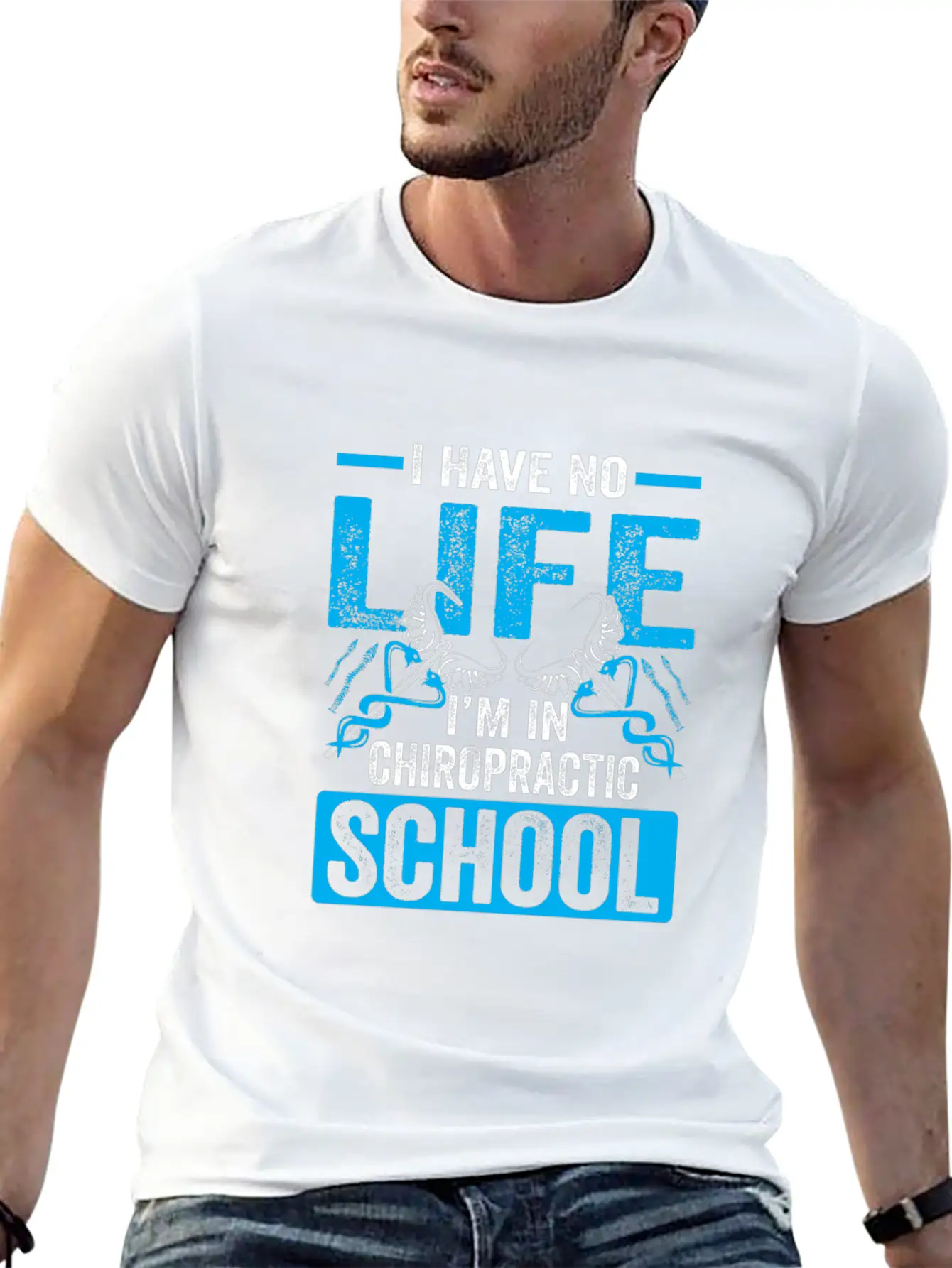 Funny I'm In Chiropractic School Chiropractor Unisex Casual T-Shirt – Clean Design For Daily Comfort