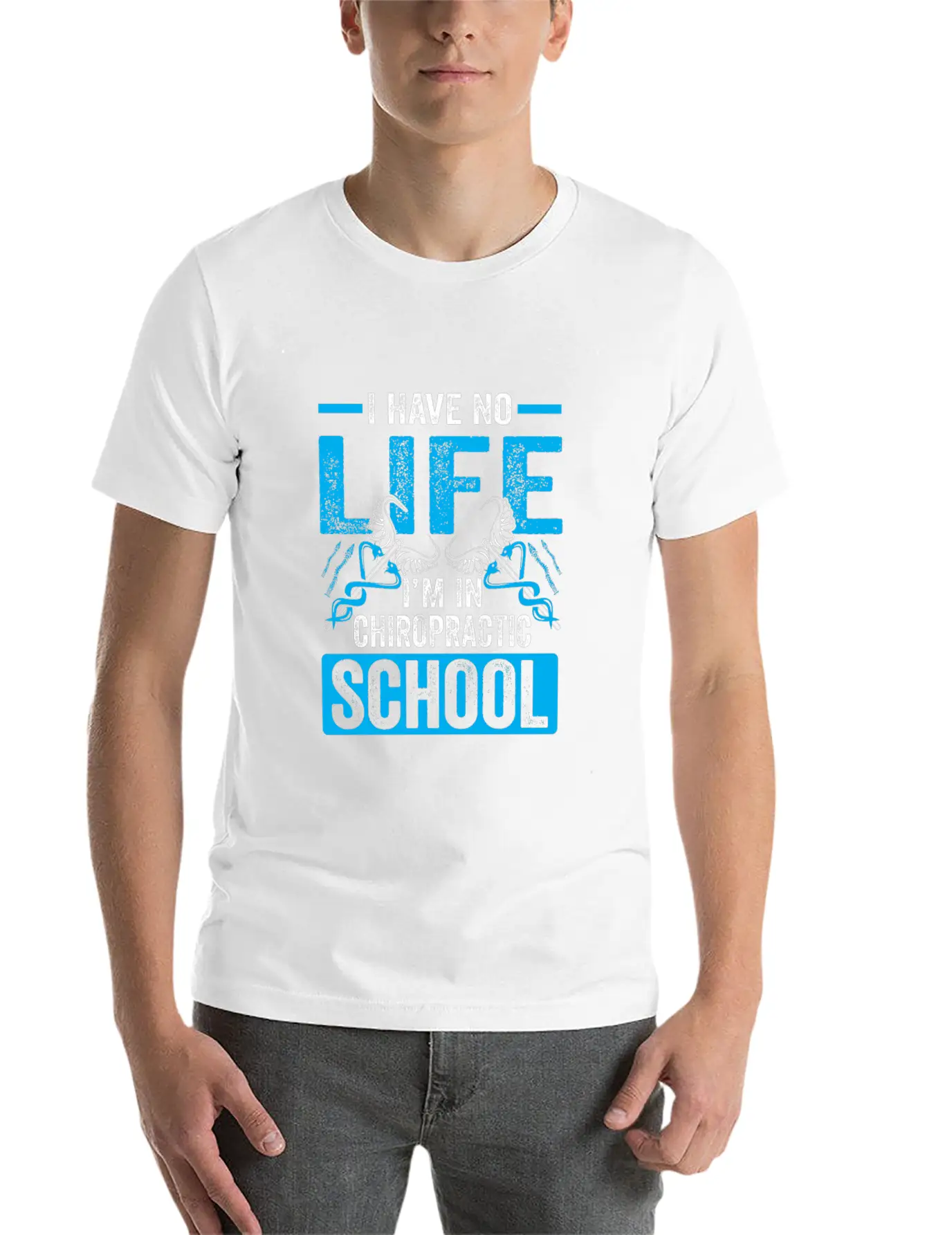 Funny I'm In Chiropractic School Chiropractor Unisex Casual T-Shirt – Clean Design For Daily Comfort