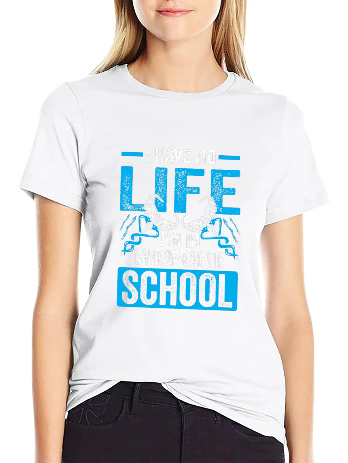 Funny I'm In Chiropractic School Chiropractor Unisex Casual T-Shirt – Clean Design For Daily Comfort
