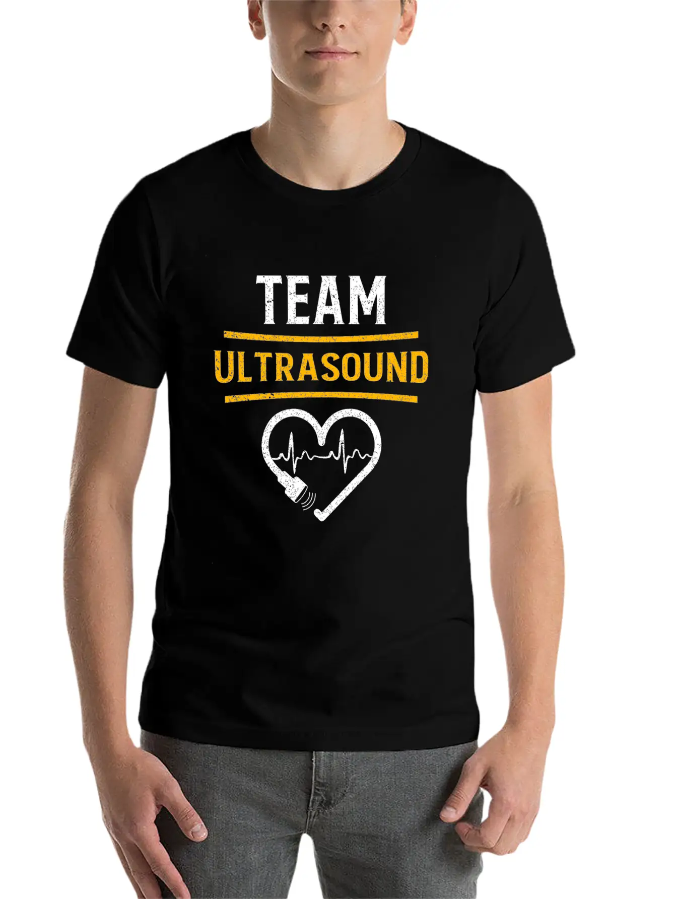 Funny Ultrasound Live Love Scan Sonographer Tech Unisex Casual T-Shirt – Clean Design For Daily Comfort