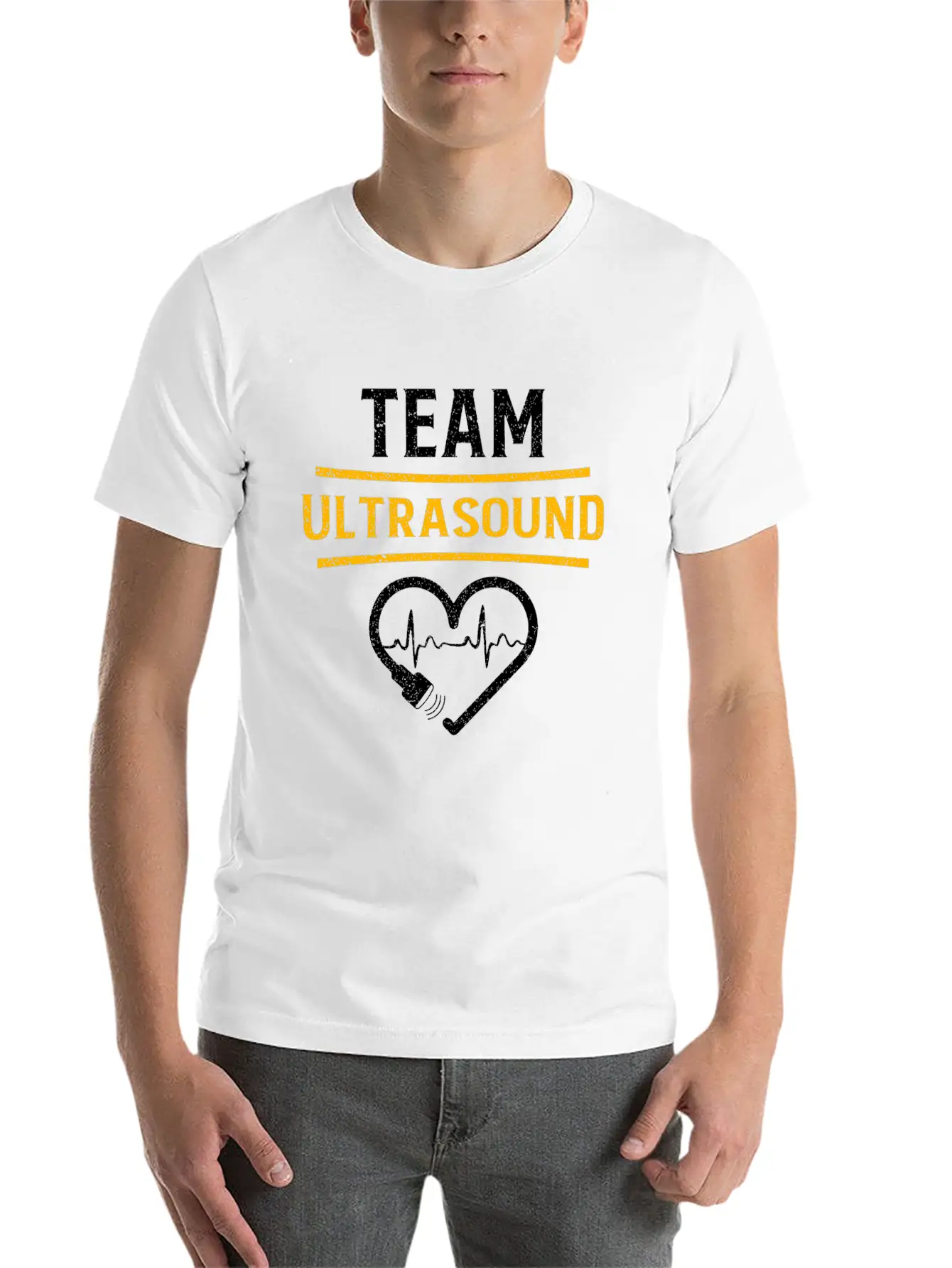 Funny Ultrasound Live Love Scan Sonographer Tech Unisex Casual T-Shirt – Clean Design For Daily Comfort