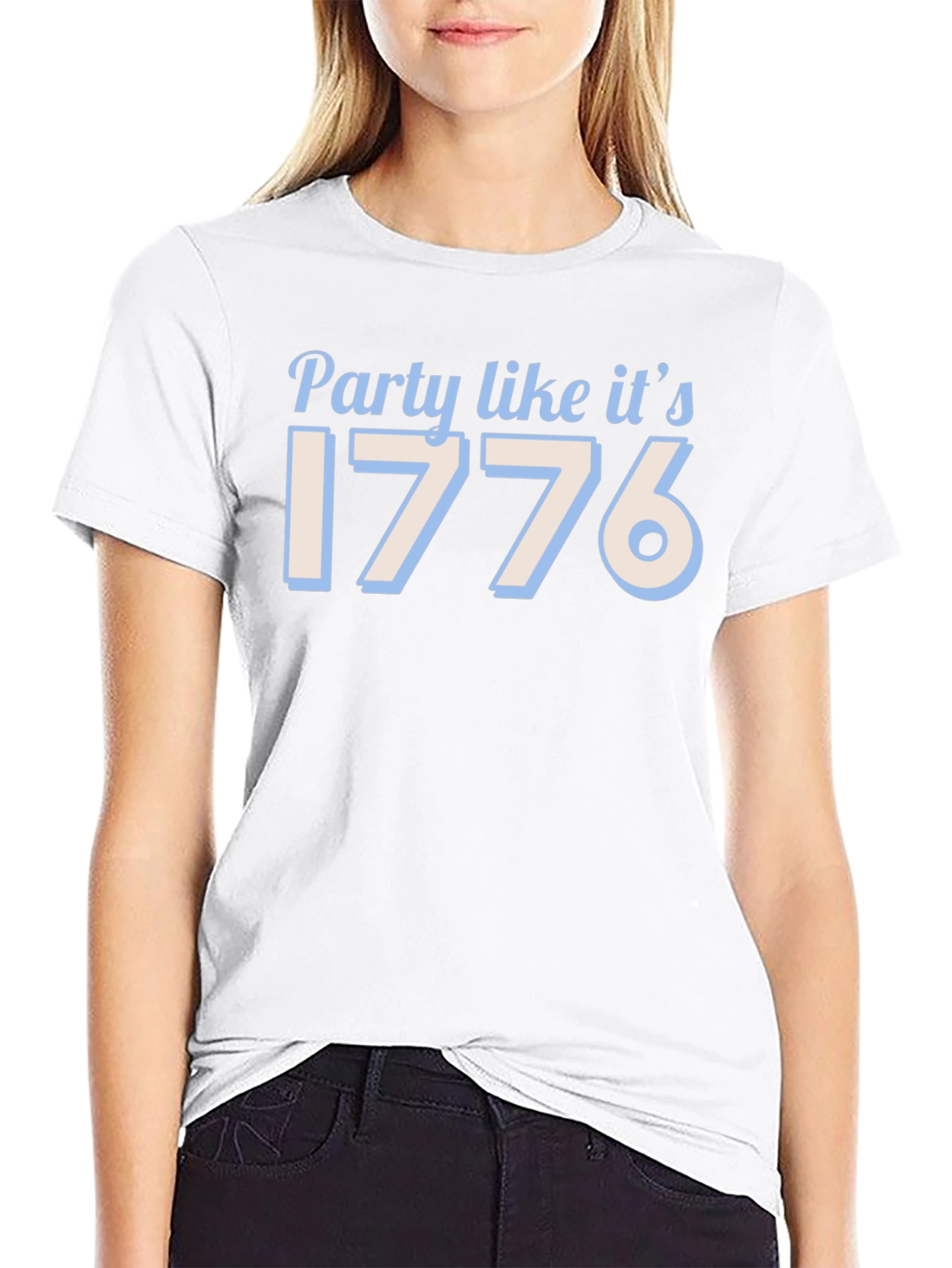 Party Like Its 1776 Black T-Shirt