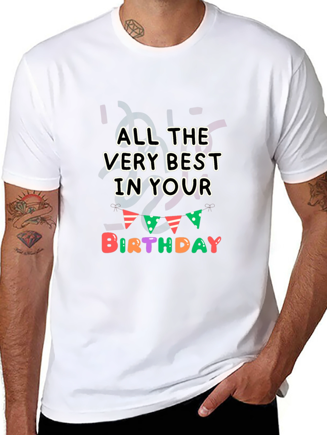 All the Best Birthday Black T-Shirt