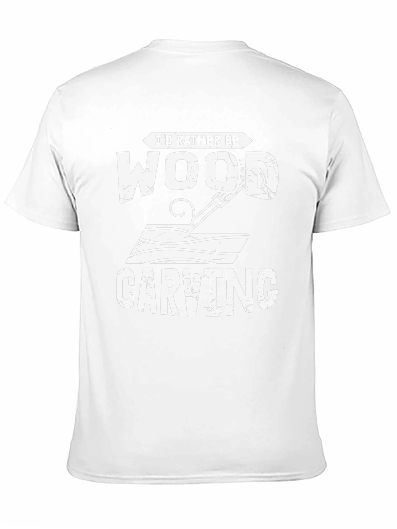 Id Rather Be Wood Carving T-Shirt