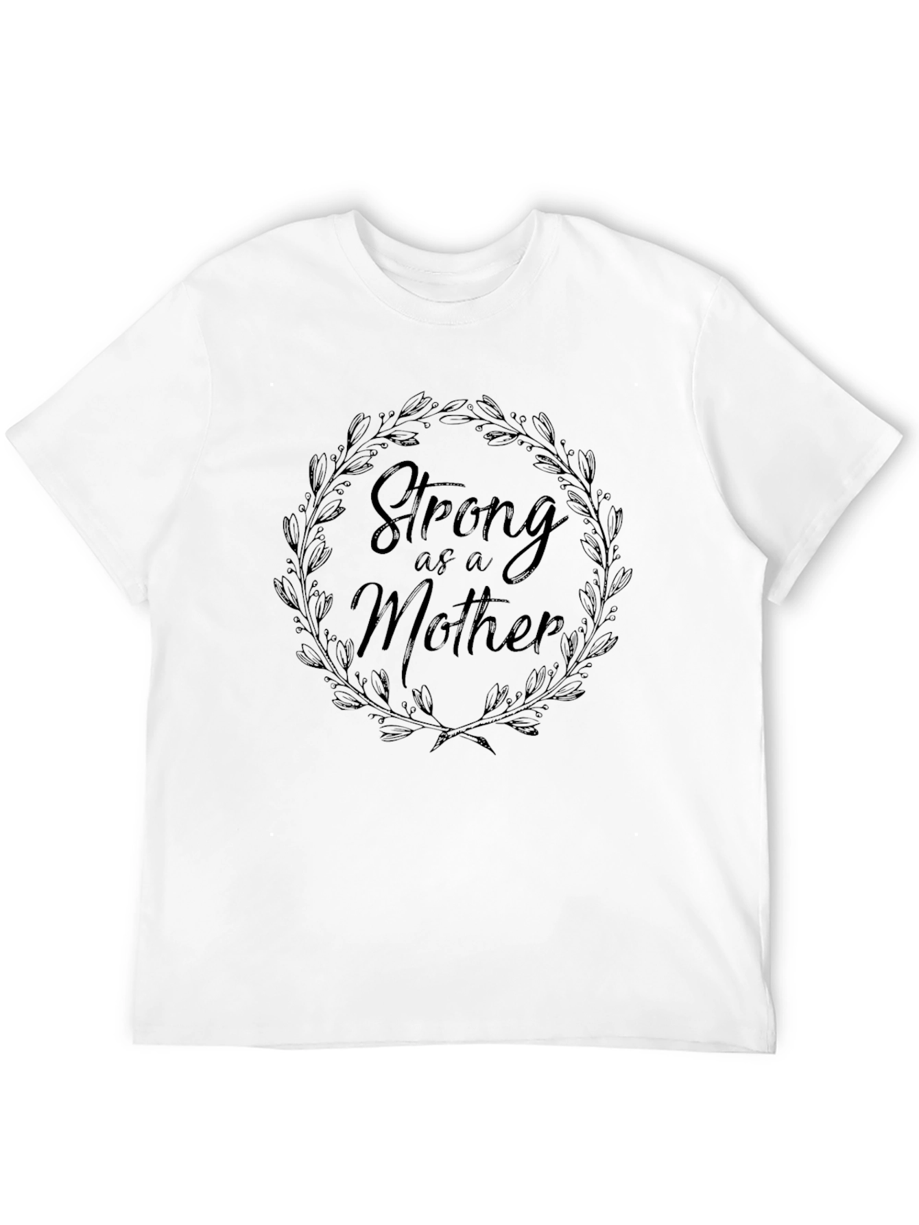 Strong as a Mother Black Graphic T-Shirt