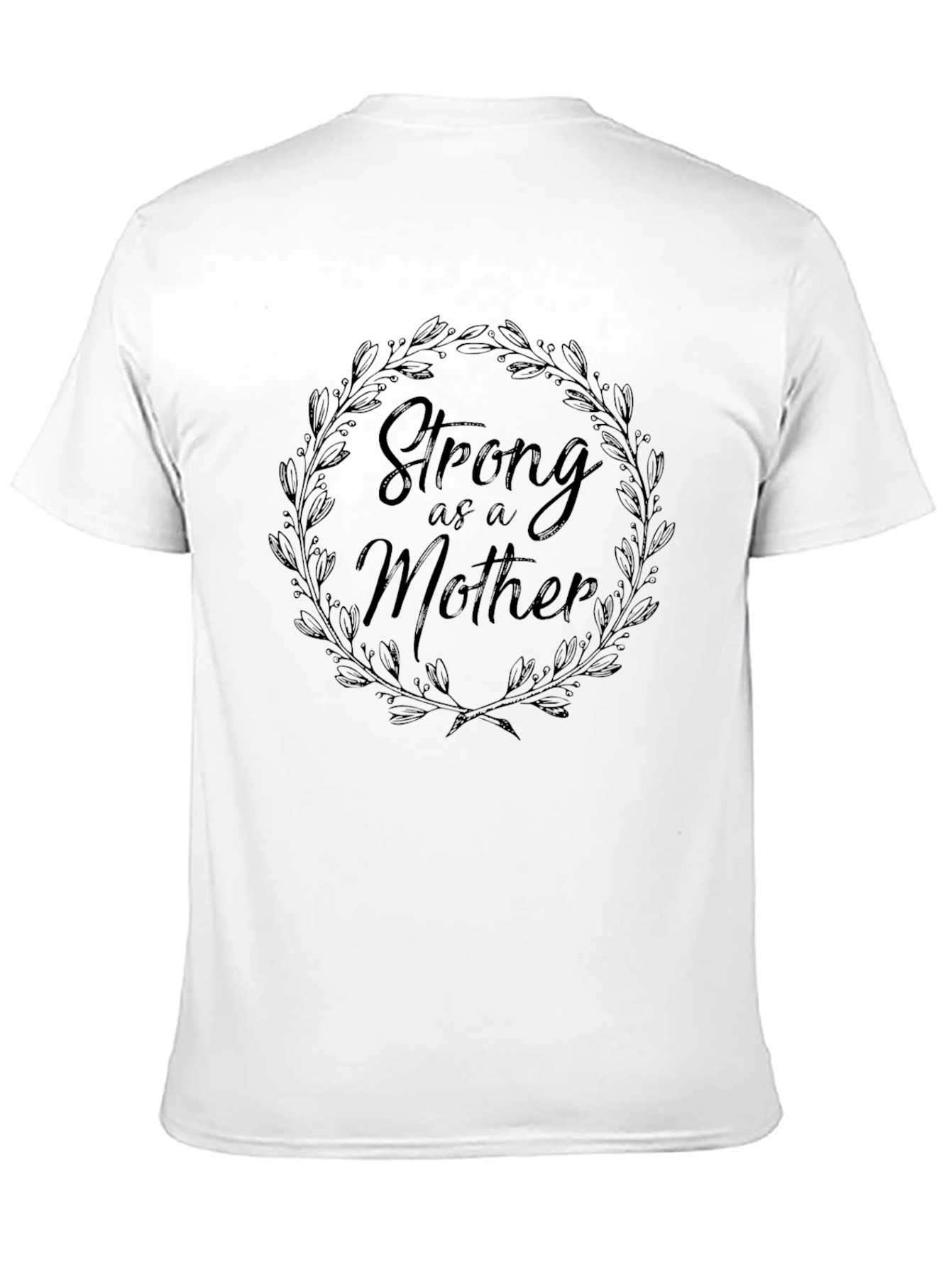 Strong as a Mother Black Graphic T-Shirt