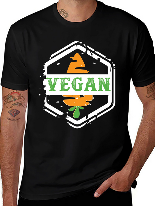 Vegan Carrot T-Shirt - Black Graphic Tee