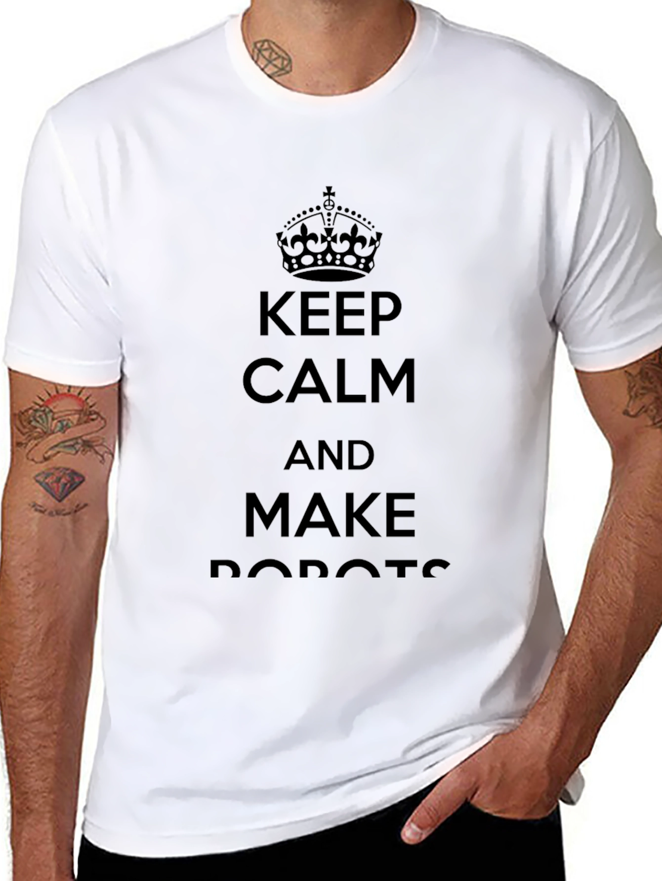 Keep Calm and Make Robots - Graphic Tee