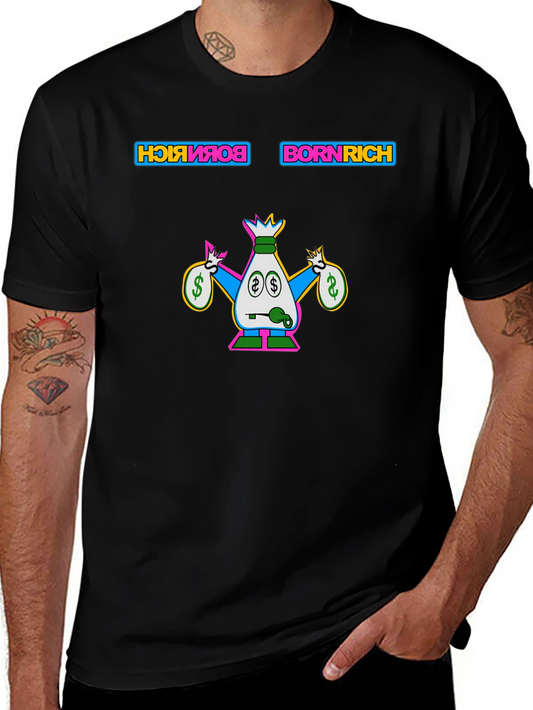 Born Rich Graphic Tee - Stylish Mens T-Shirt