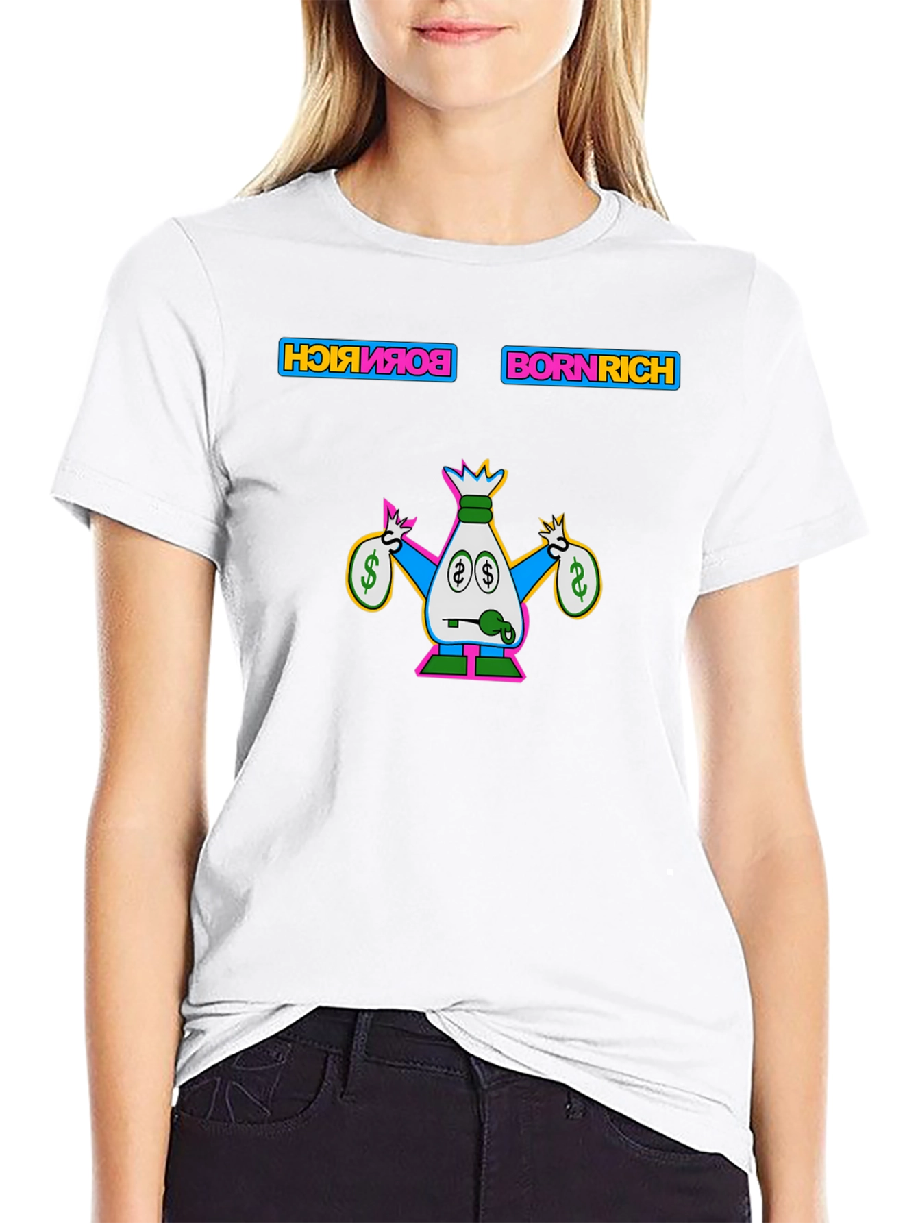 Born Rich Graphic Tee - Stylish Mens T-Shirt