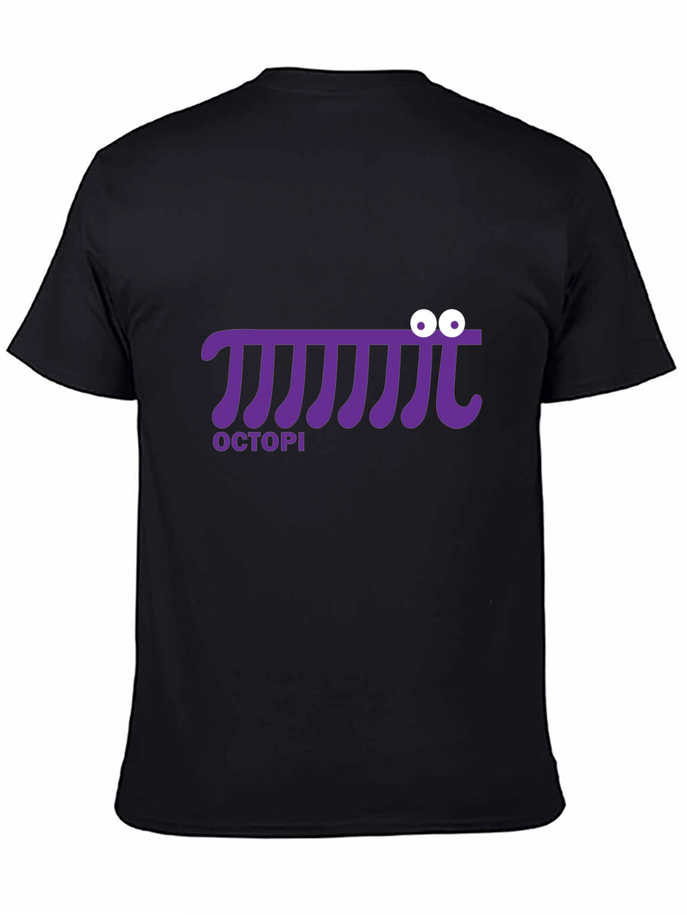 Octopi Pi Funny Math T-Shirt - Black