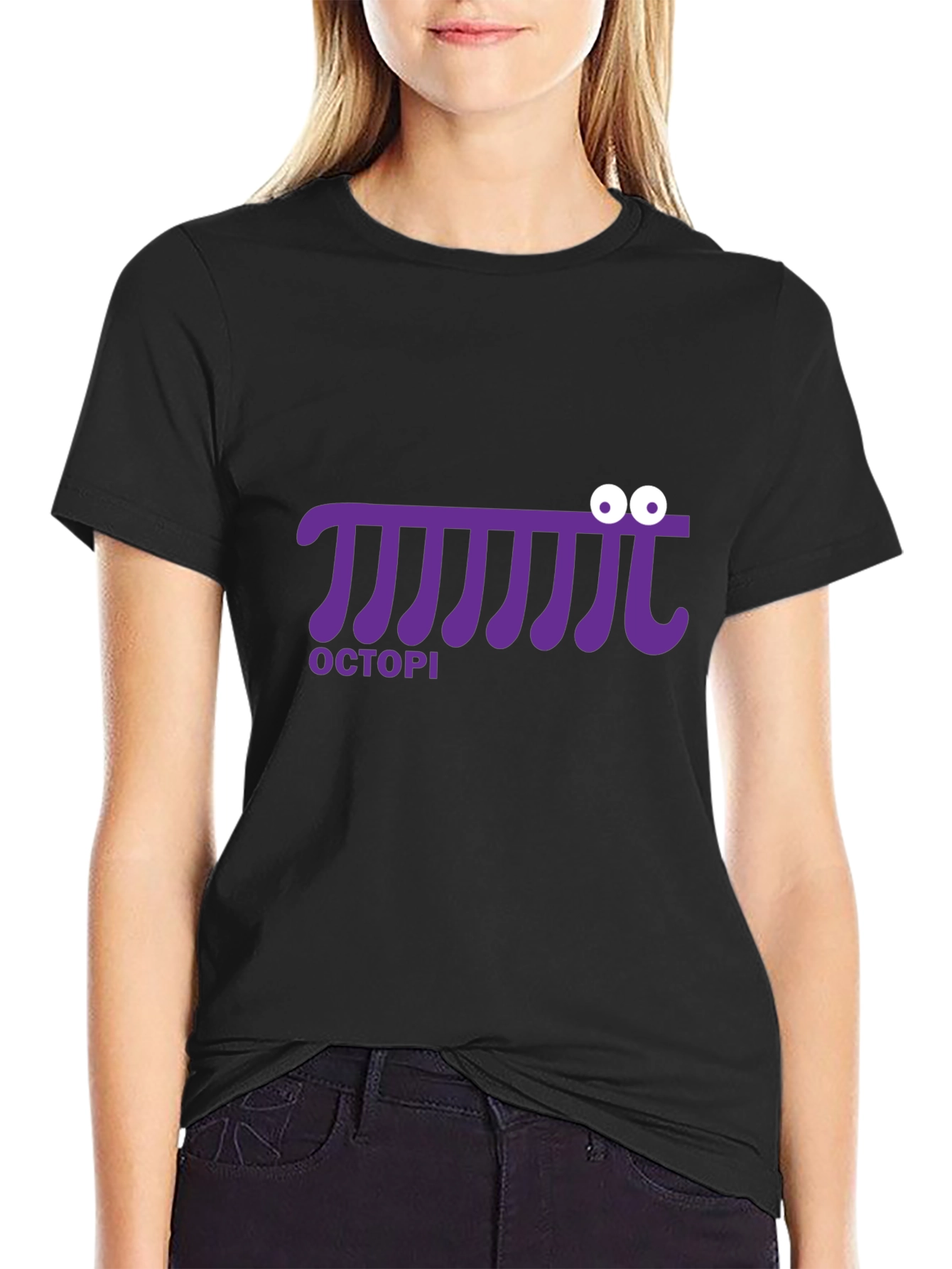 Octopi Pi Funny Math T-Shirt - Black