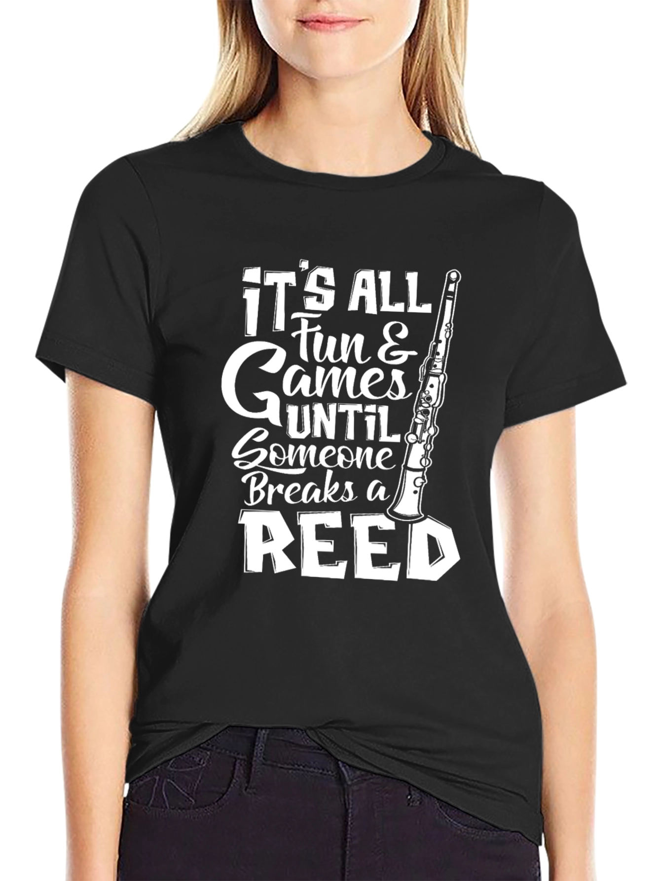 Funny Oboe T-Shirt - Its All Fun & Games