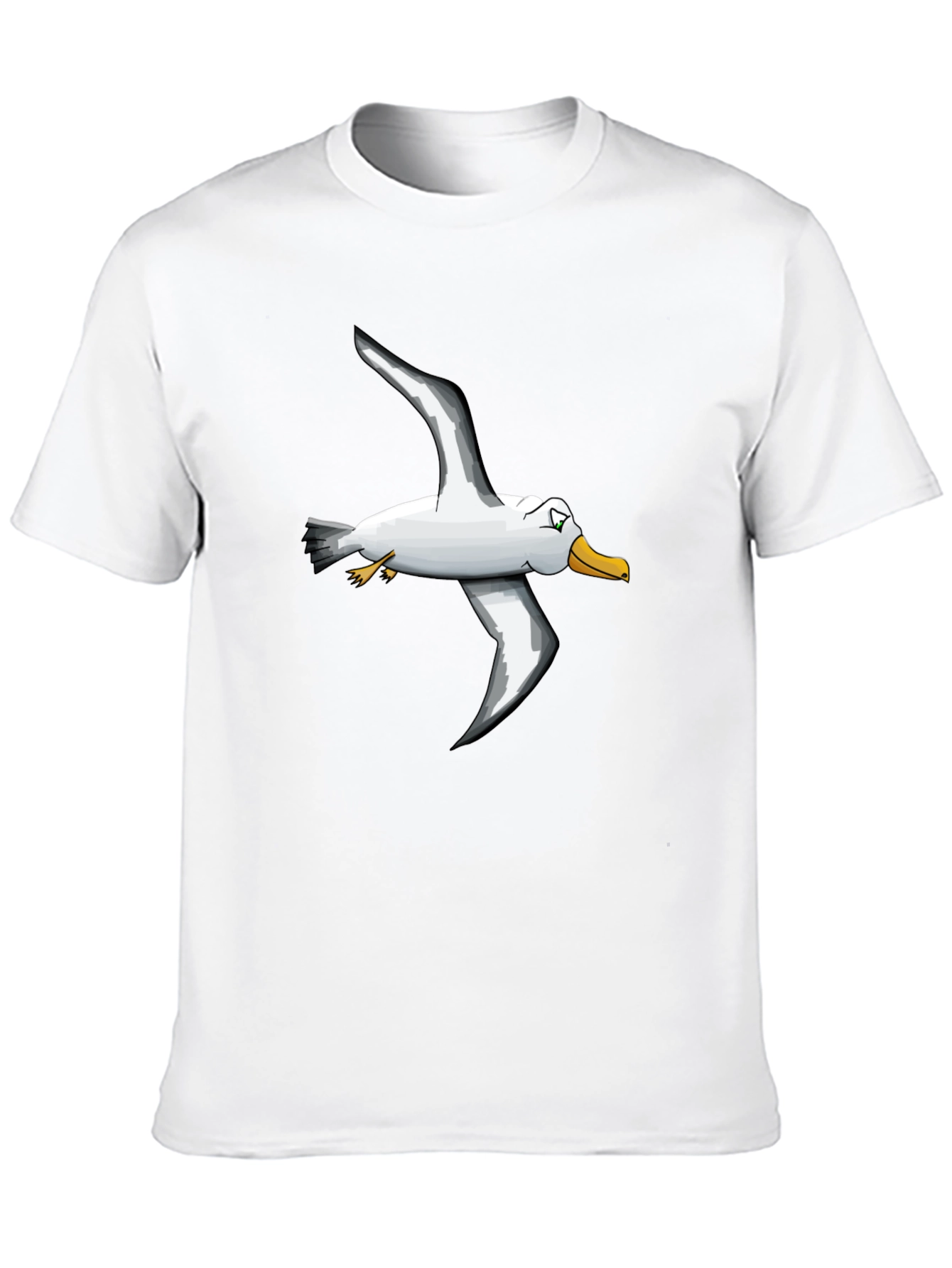 Seagull Graphic T-Shirt - Black Crew Neck Tee