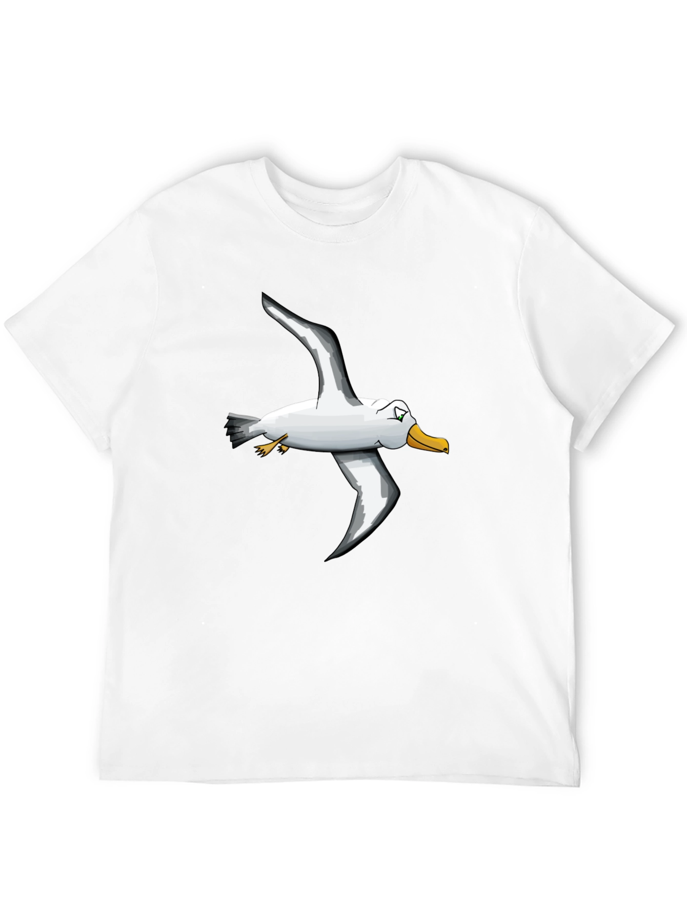Seagull Graphic T-Shirt - Black Crew Neck Tee