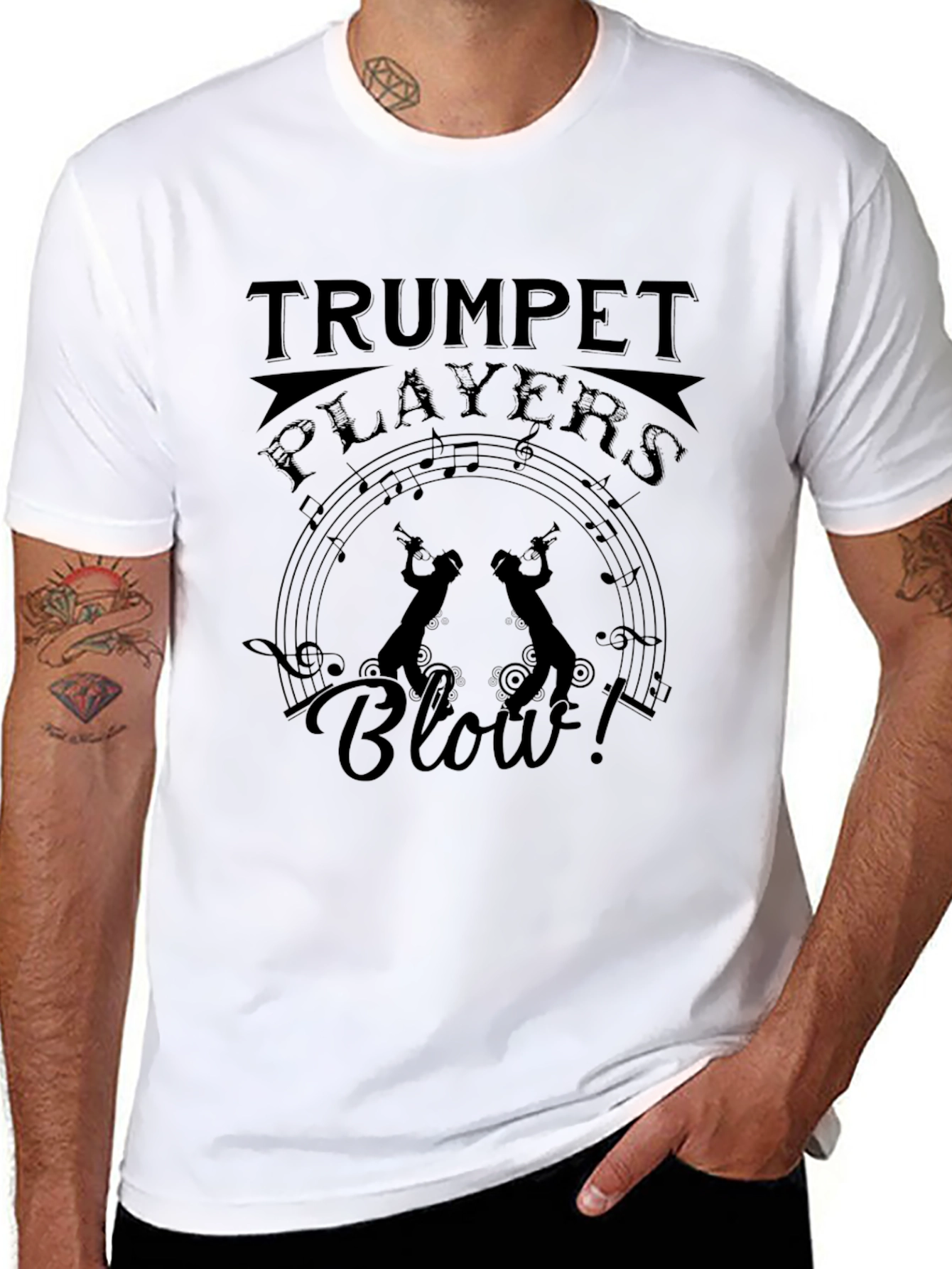 Trumpet Players Blow! Graphic Tee