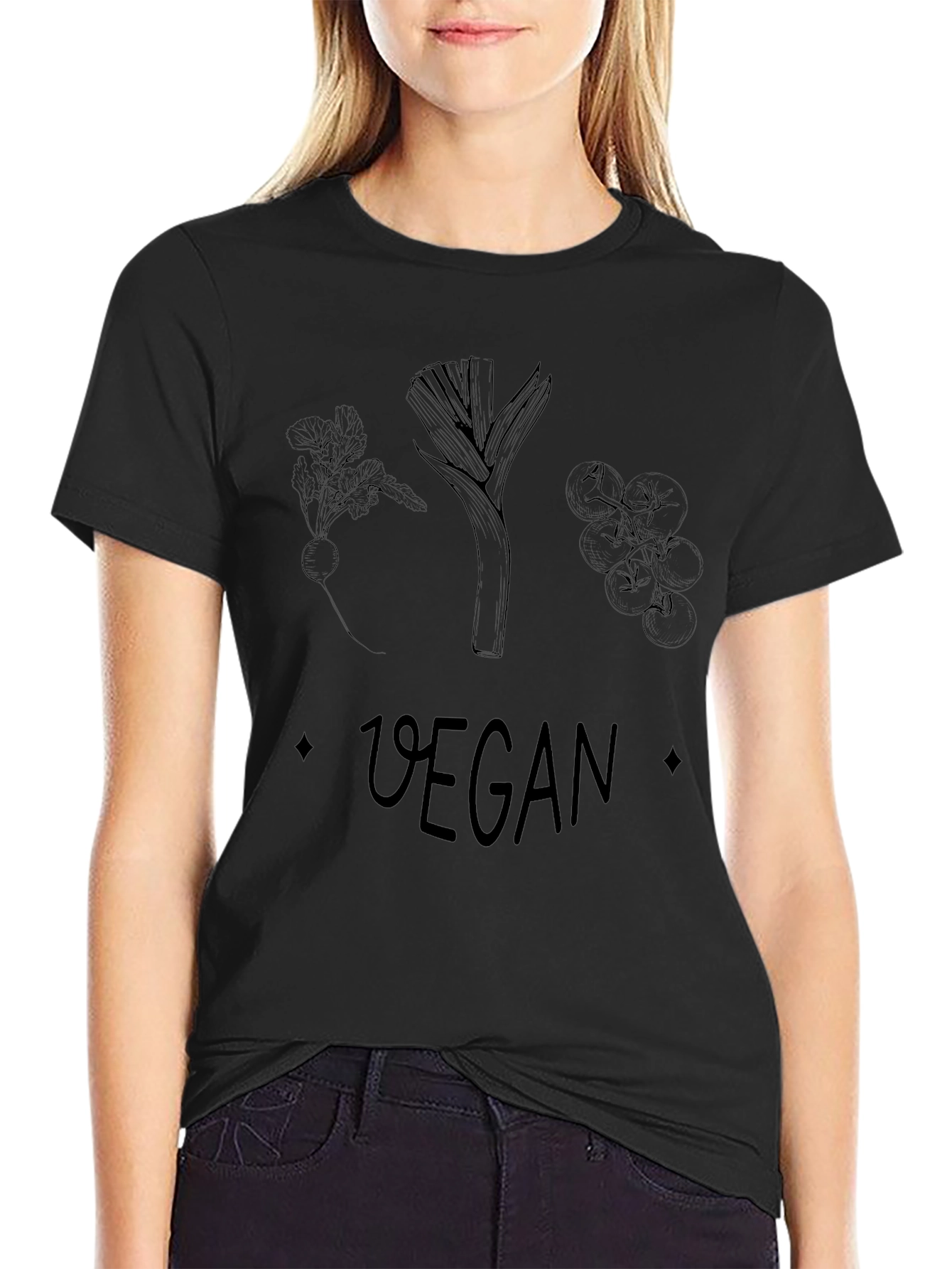 Vegan T-Shirt: Vegetable Graphic Tee