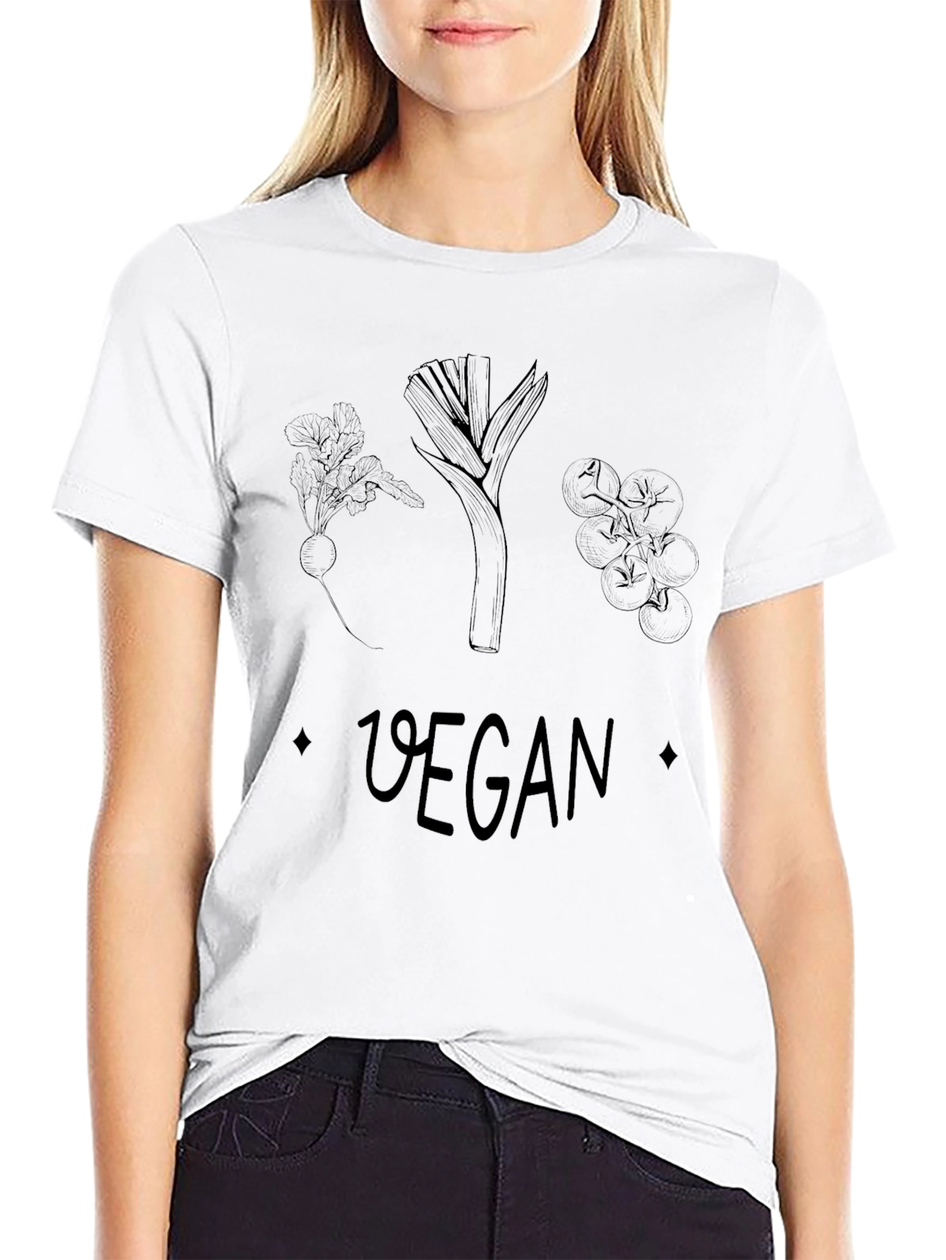 Vegan T-Shirt: Vegetable Graphic Tee