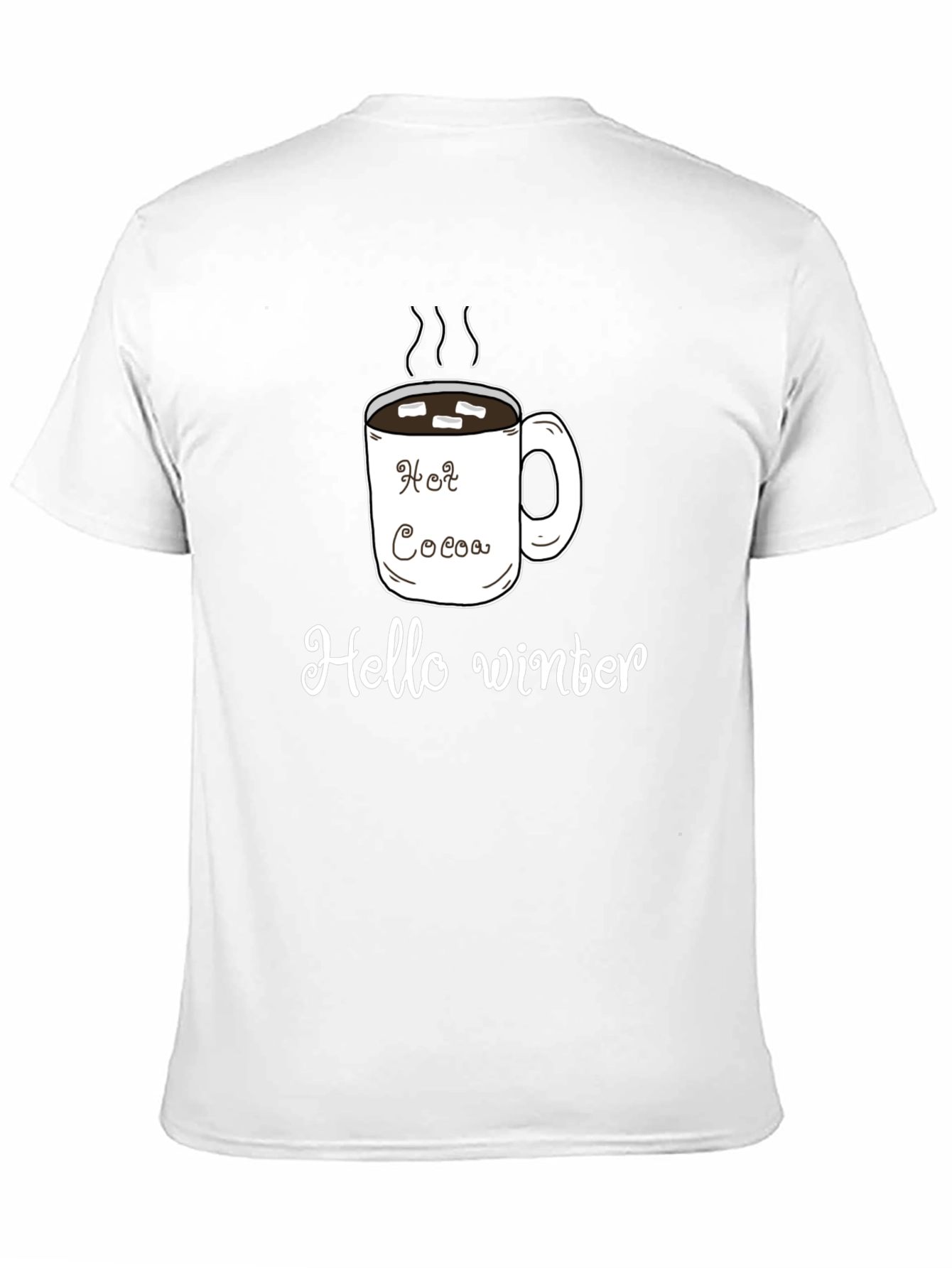 Hot Cocoa Hello Winter Graphic T-Shirt