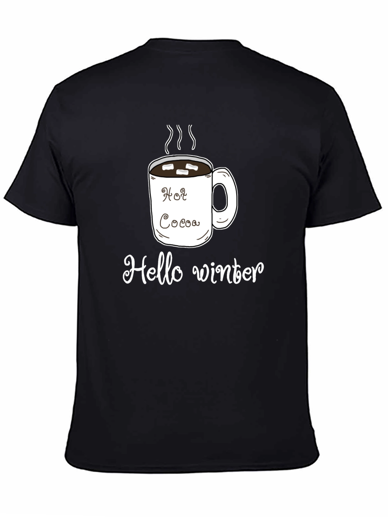 Hot Cocoa Hello Winter Graphic T-Shirt