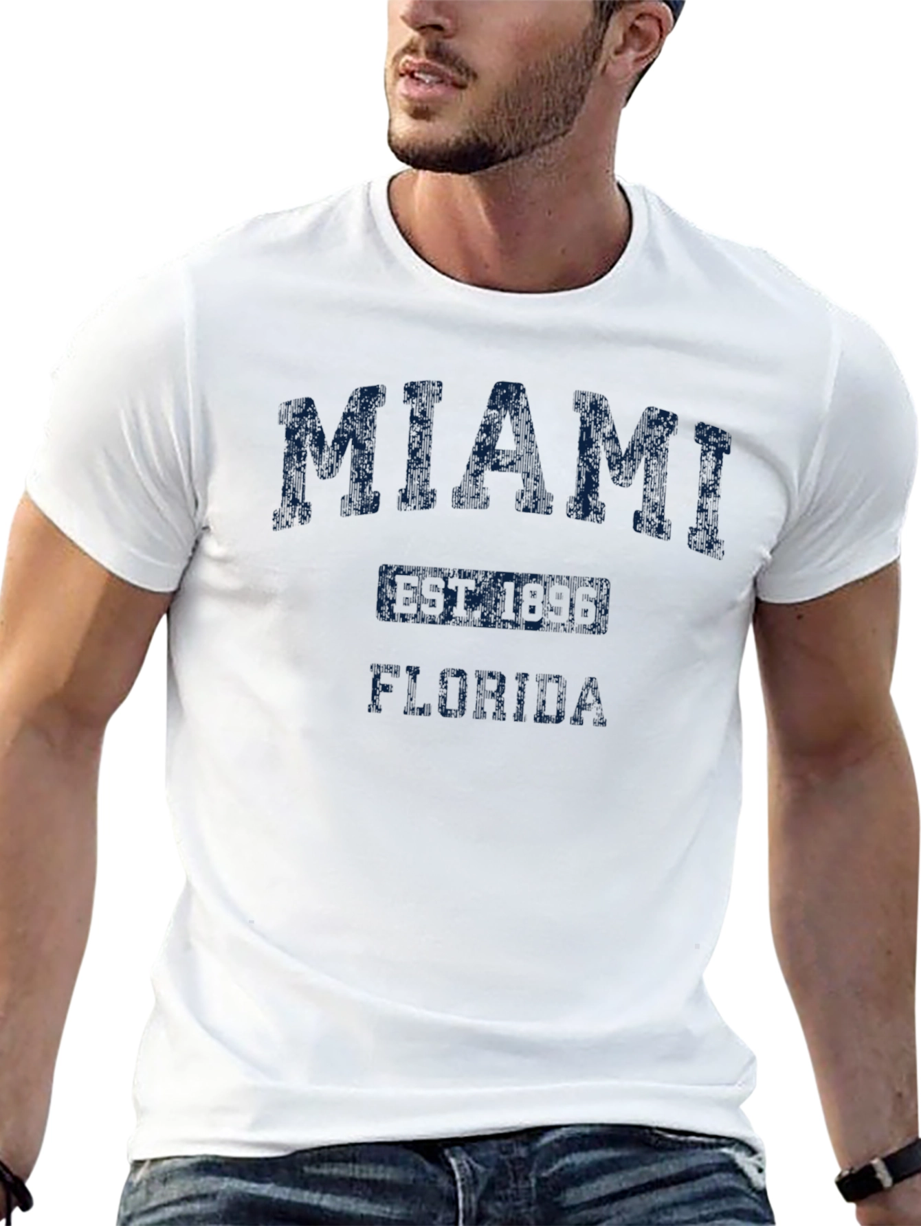 Miami Florida Black T-Shirt