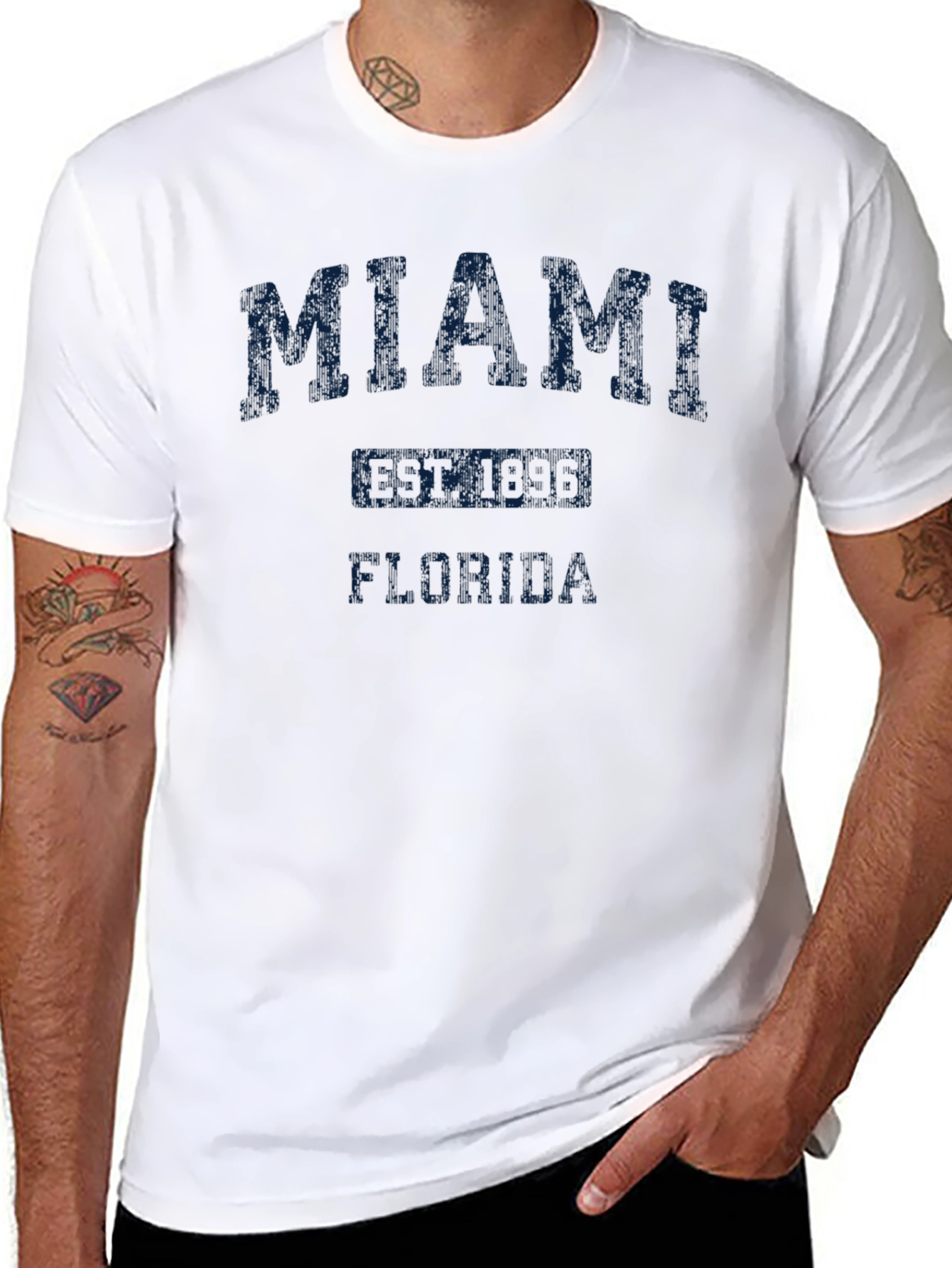 Miami Florida Black T-Shirt