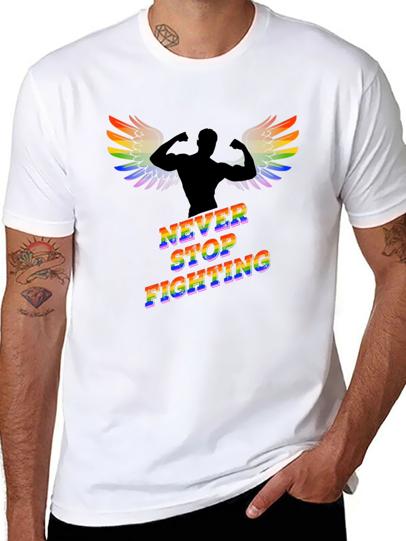 Never Stop Fighting Graphic Tee