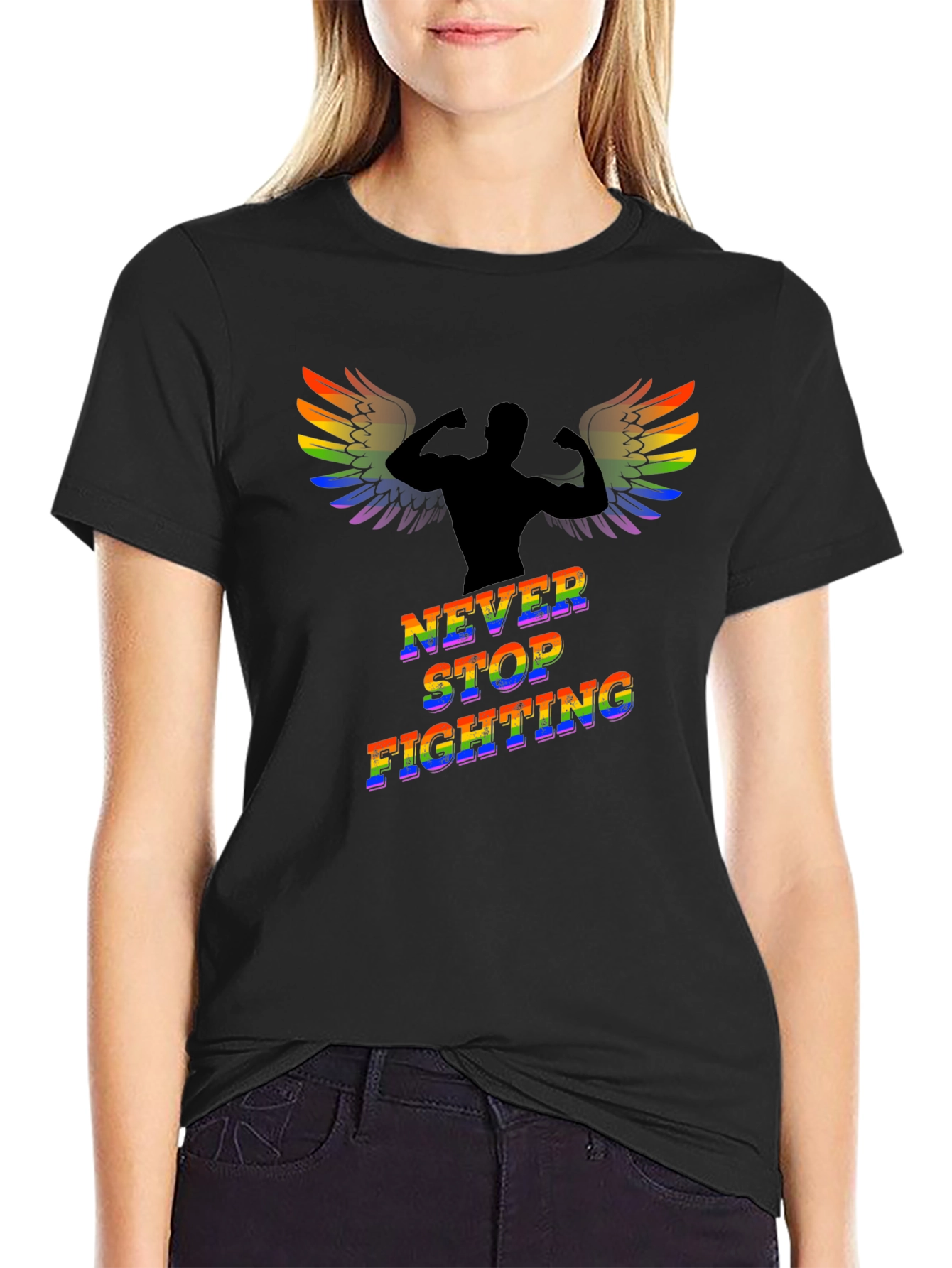 Never Stop Fighting Graphic Tee